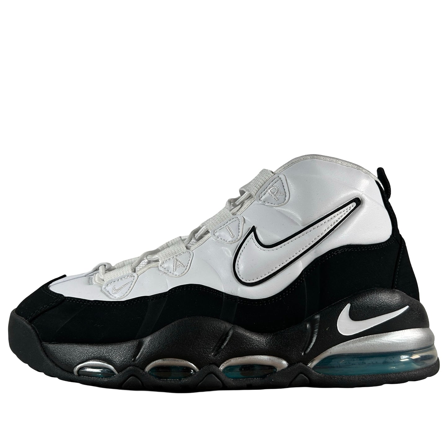 311090 100 Nike Air Max Uptempo 95 White Black Teal [USED] - 11 M (Used)