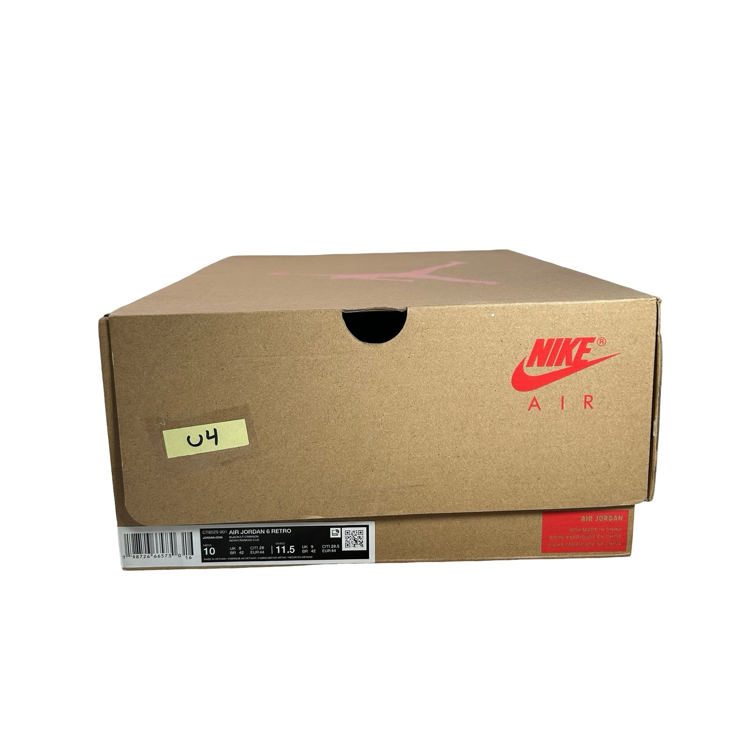 CT8529 001 Air Jordan 6 Retro Reverse Infrared Salesman (2026) [USED] - 10 M (Used4)