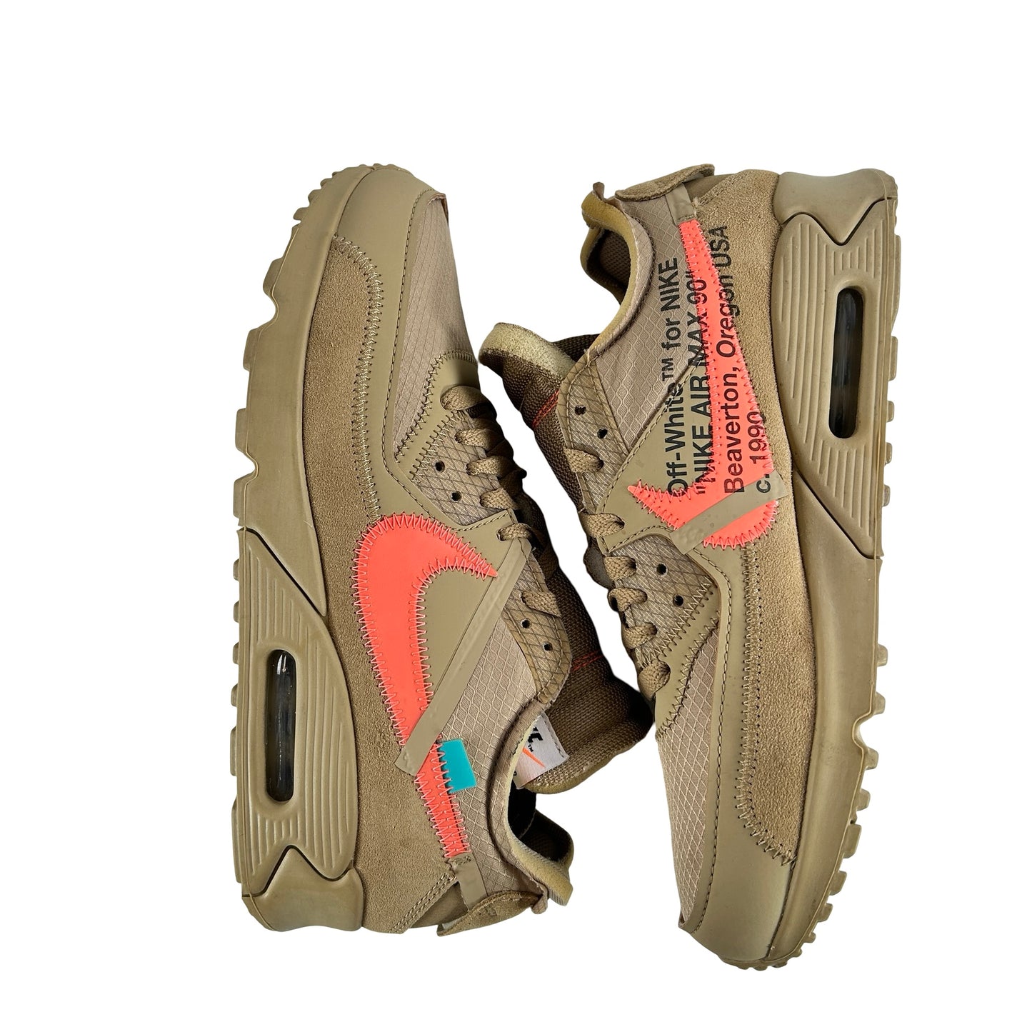 AA7293 200 Nike Air Max 90 Off-White Desert Ore [USED] - 8.5 M (Used)
