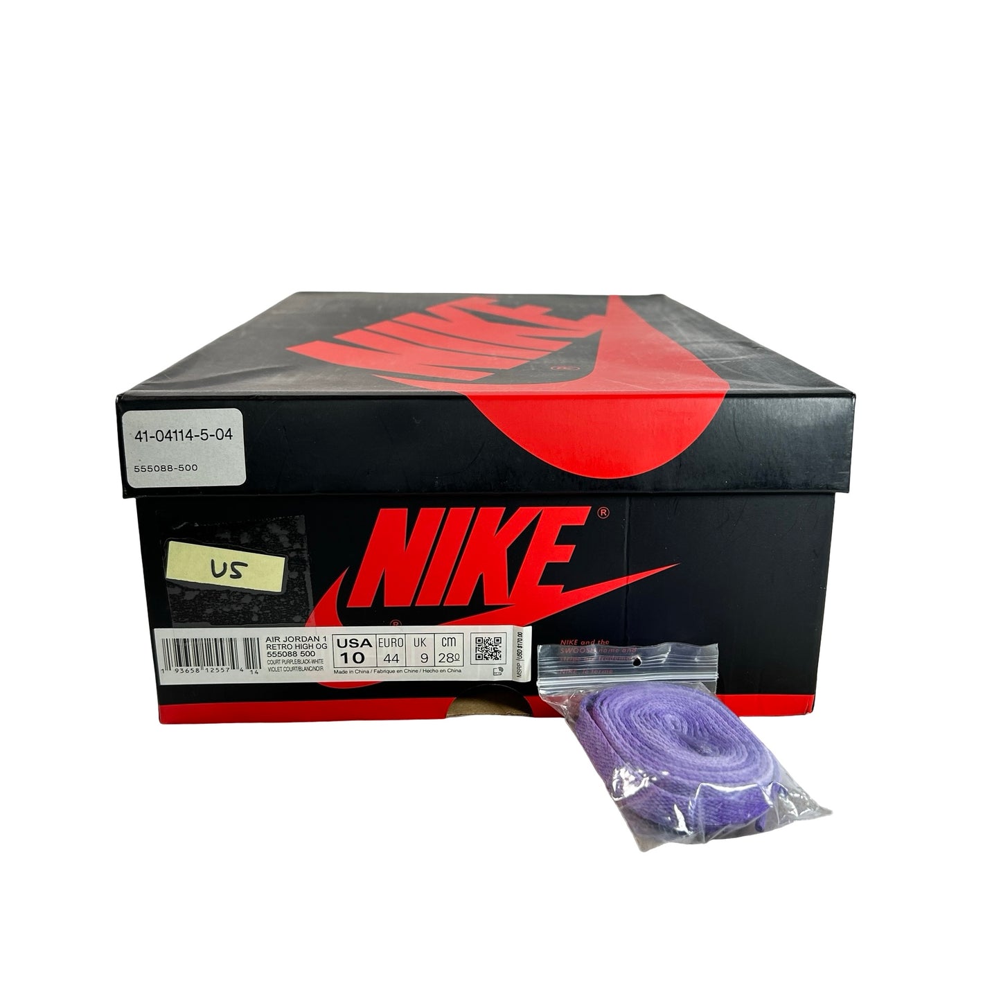 555088 500 Jordan 1 Court Purple [USED] - 10 M (Used5)