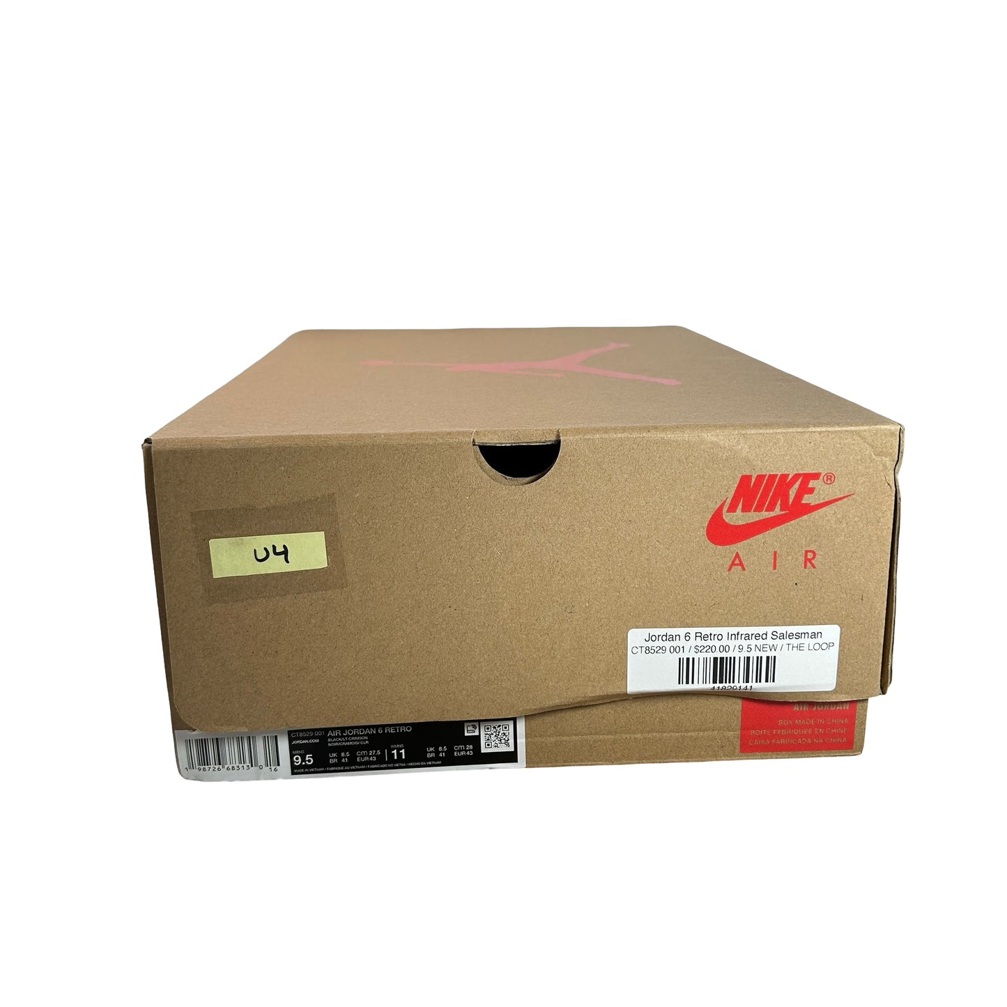 CT8529 001 Air Jordan 6 Retro Reverse Infrared Salesman (2026) [USED] - 9.5 M (Used4)