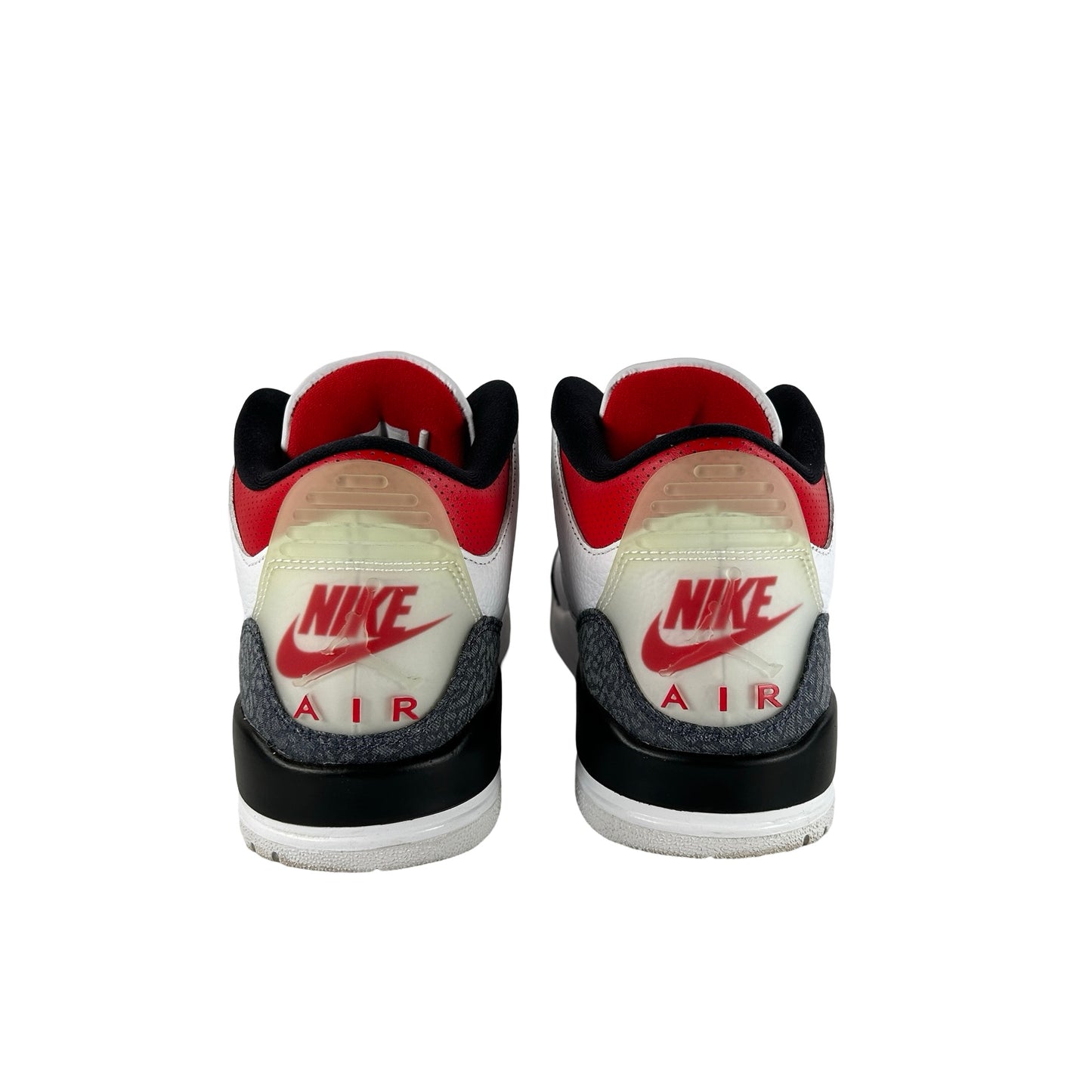 CZ6431 100 Jordan 3 Retro SE Fire Red Denim (2020) [USED] - 9 M (Used)