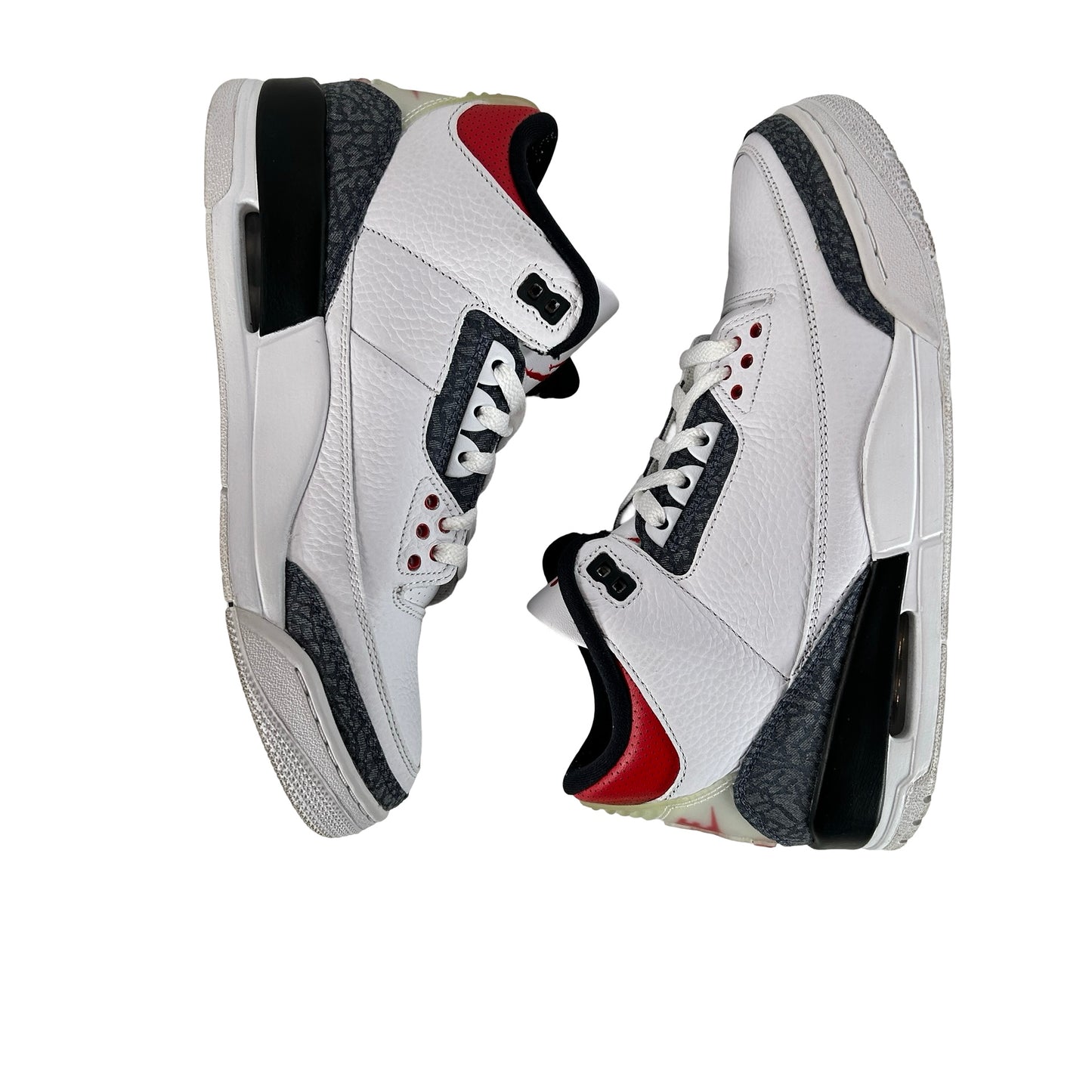 CZ6431 100 Jordan 3 Retro SE Fire Red Denim (2020) [USED] - 9 M (Used)