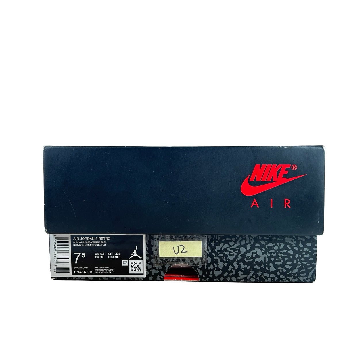 DN3707 010 Jordan 3 Retro Black Cement Reimagined (2024) [USED] - 7.5 M (Used2)