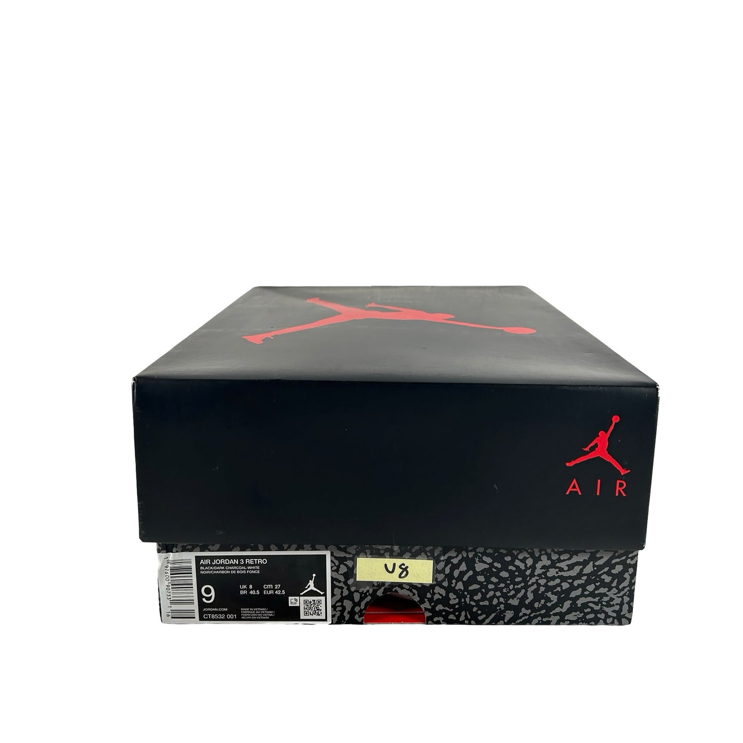 CT8532 001 Jordan 3 Retro Black Cat (2025) [USED] - 9 M (Used8)