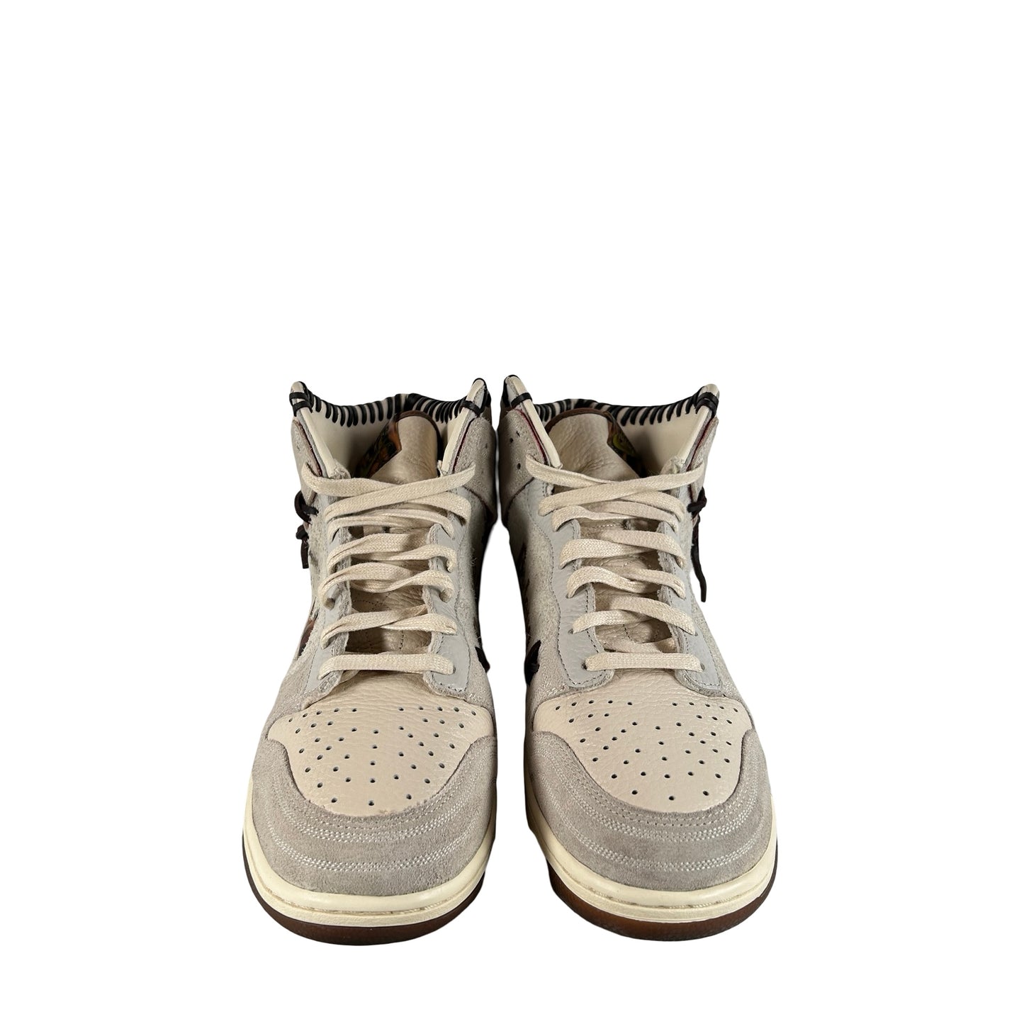 CZ8125 100 Nike Dunk High Bodega Sail Multi (Friends and Family) [USED] - 10.5 M (Used) (No Box)