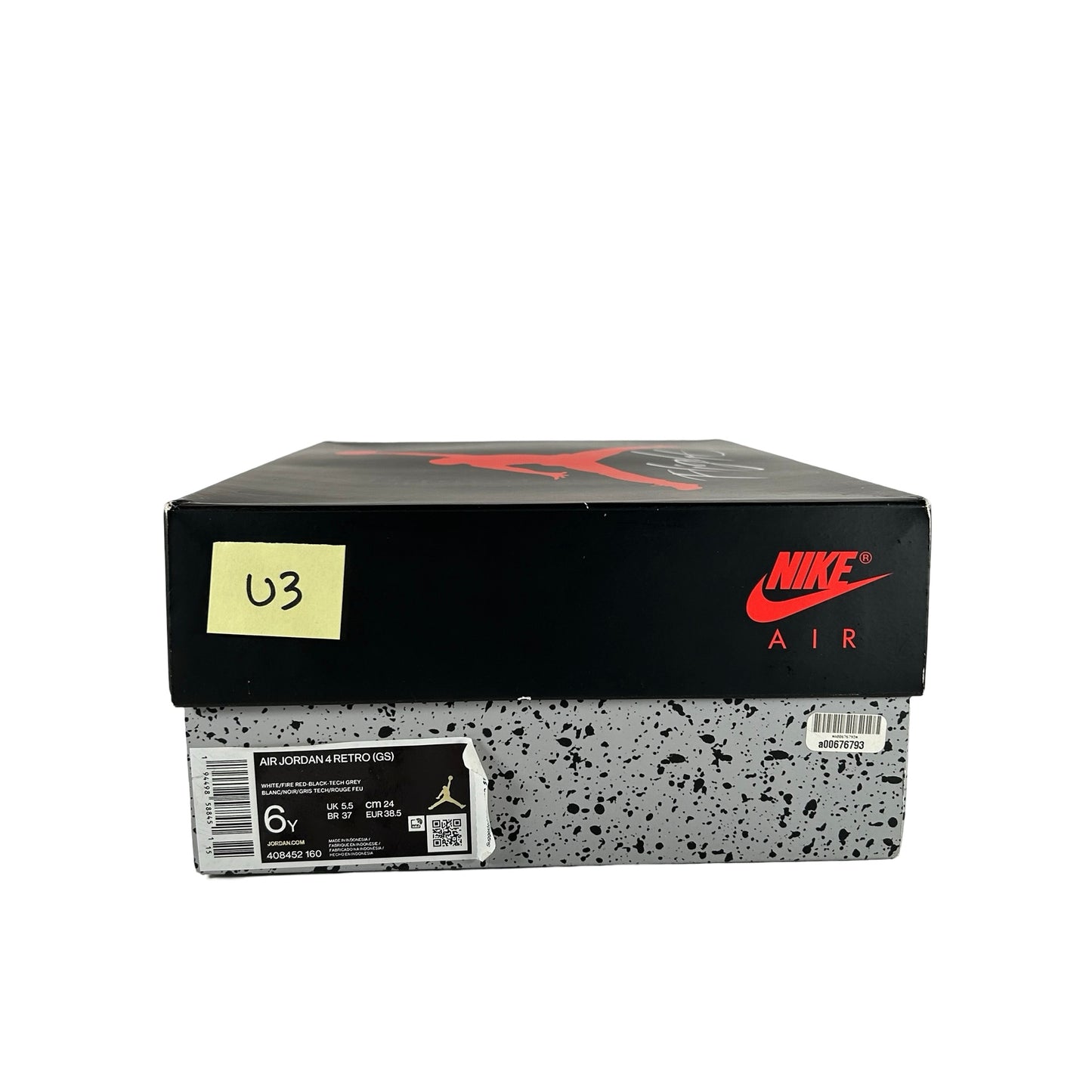 408452 160 Jordan 4 Retro Fire Red (2020) (GS) [USED] - 6 Y (Used3)
