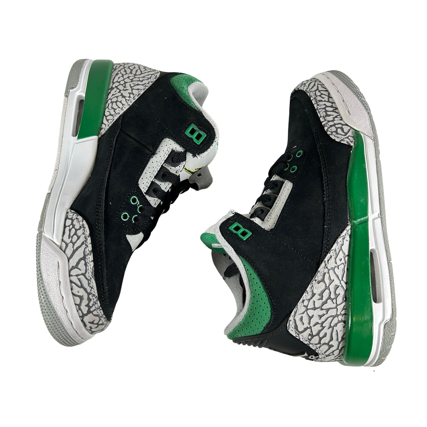 398614 030 Jordan 3 Retro Pine Green (GS) [USED] - 4 Y (Used)