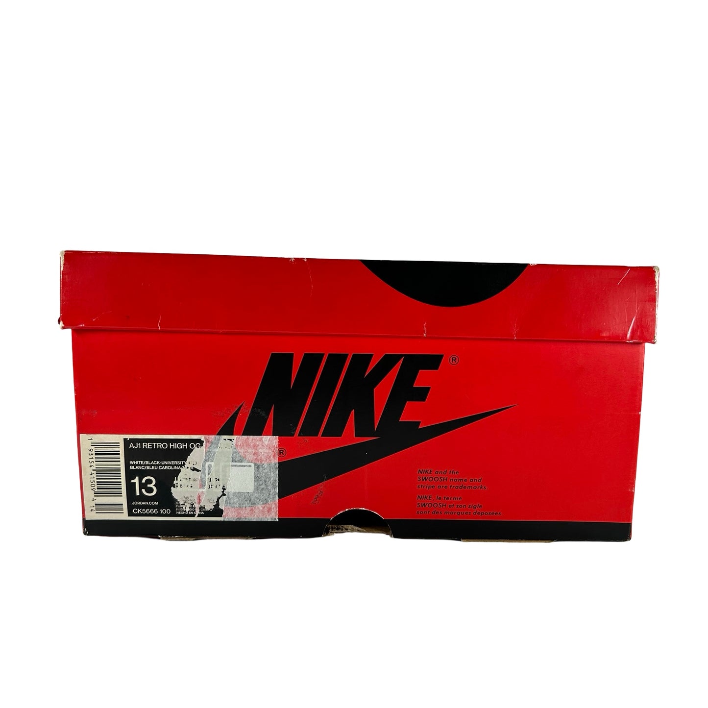 CK5666 100 Jordan 1 Retro High Fearless UNC Chicago [USED] - 13 M (Used2)