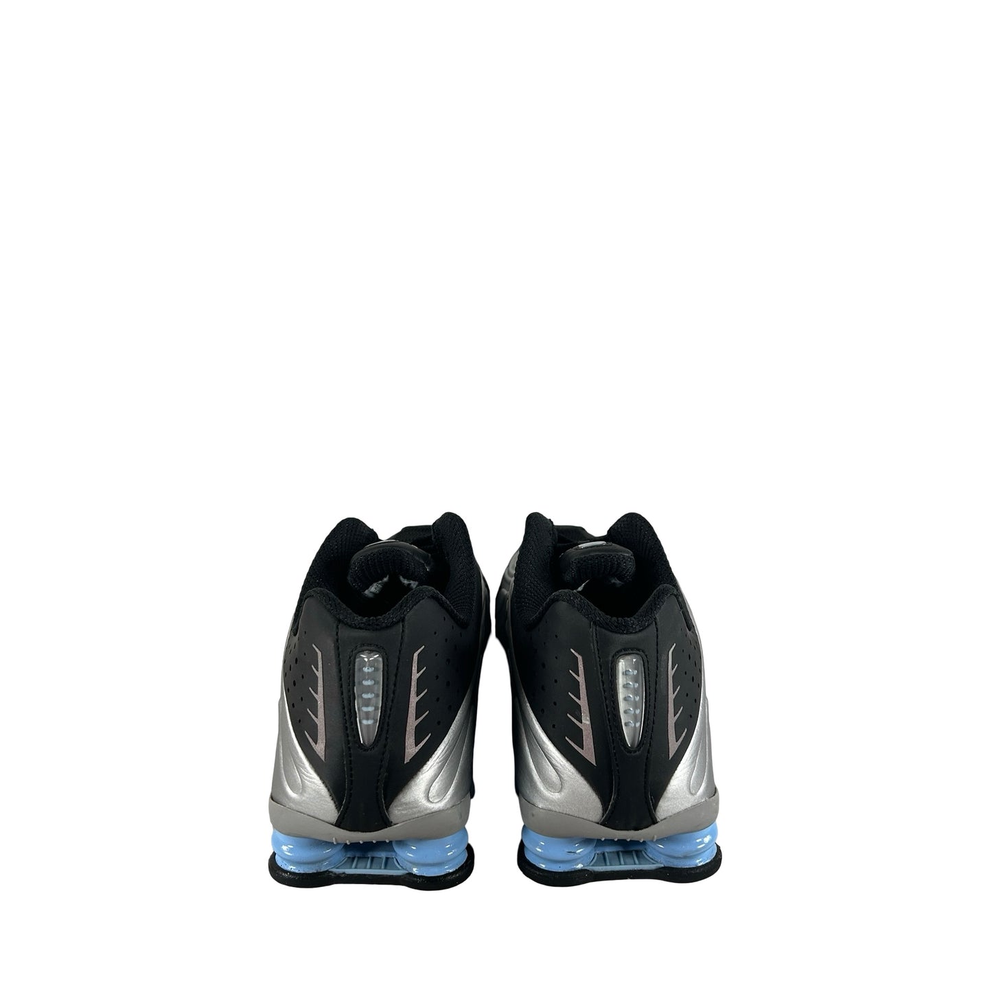 HQ1988 004 Nike Shox R4 Metallic Silver Black Psychic Blue [USED] - 11.5 M (Used)