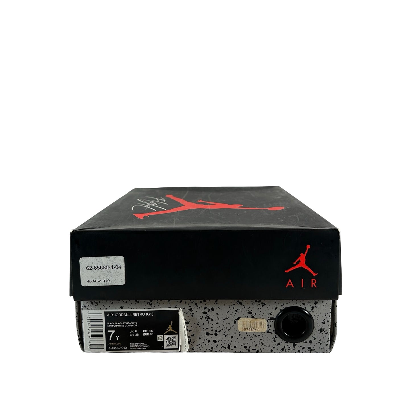408452 010 Jordan 4 Retro Black Cat (2020) (GS) [USED] - 7 Y (Used)