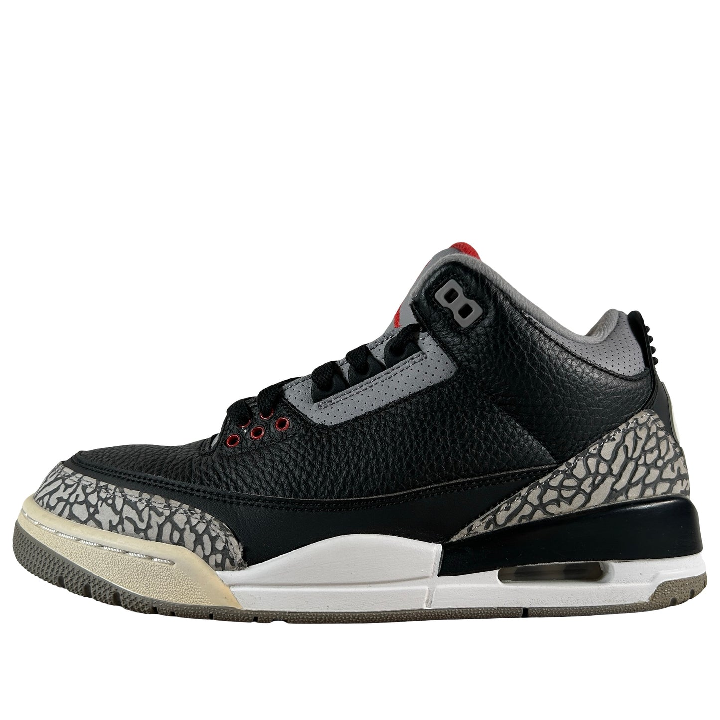 854262 001 Jordan 3 Black Cement 2018 [USED] - 8.5 M (Used9)