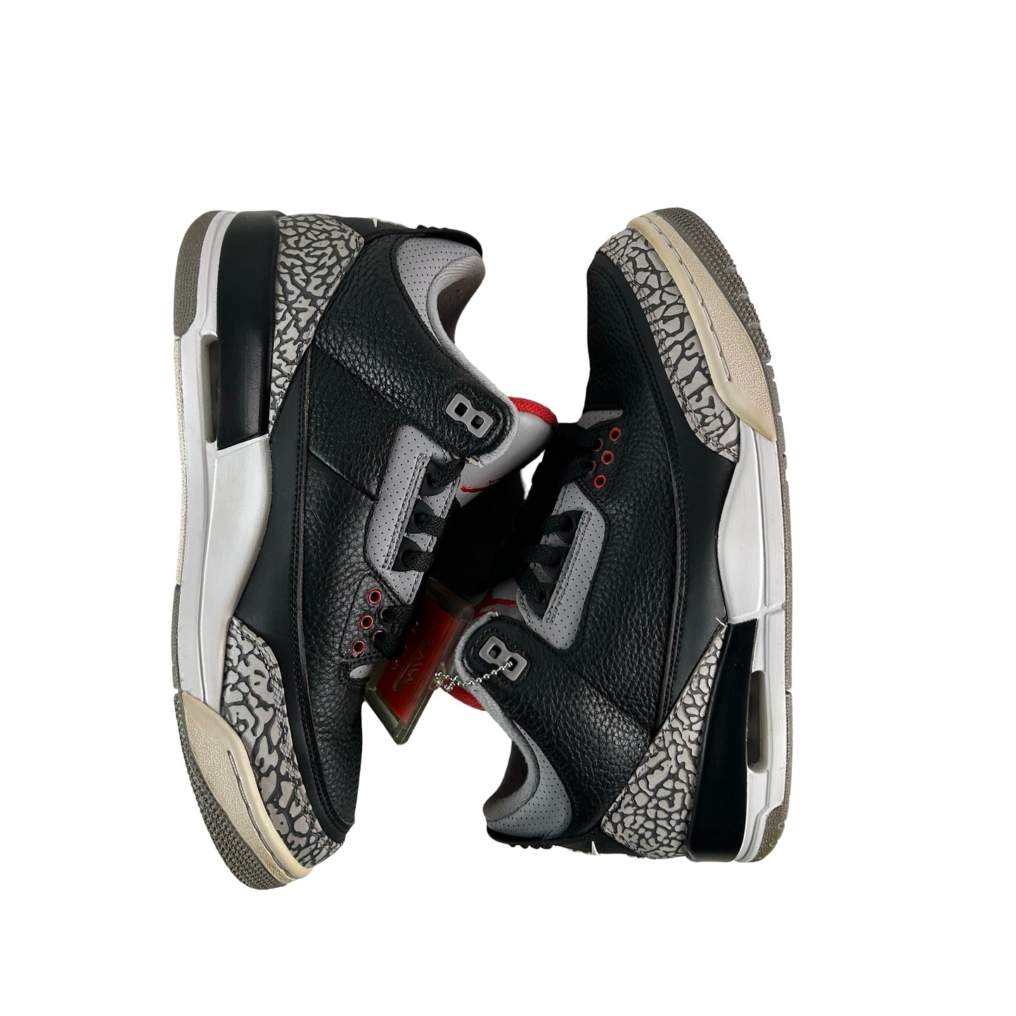 854262 001 Jordan 3 Black Cement 2018 [USED] - 8.5 M (Used9)