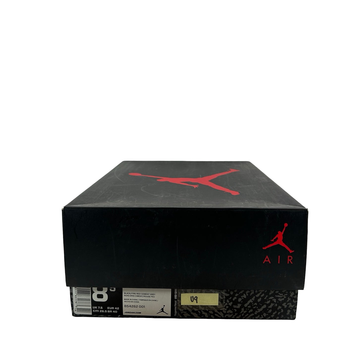 854262 001 Jordan 3 Black Cement 2018 [USED] - 8.5 M (Used9)
