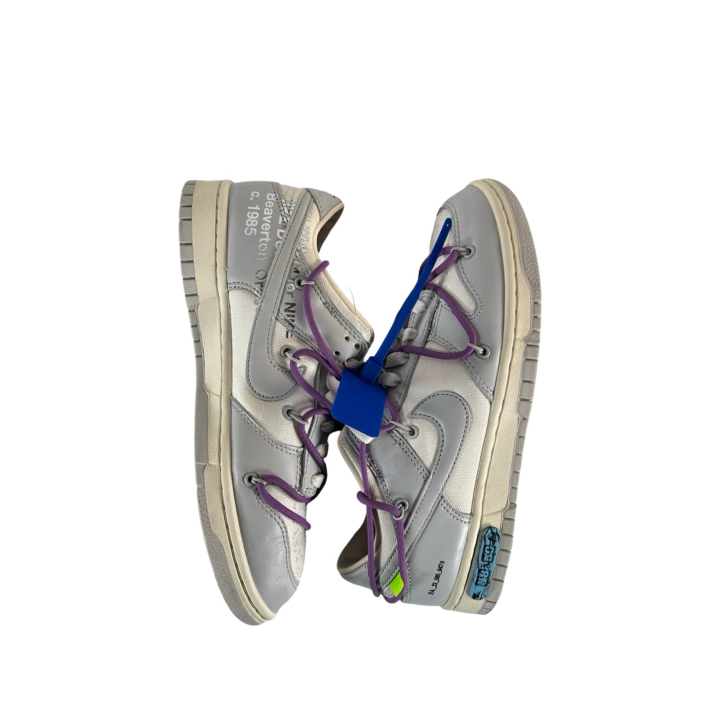 DM1602 107 Nike Dunk Low Off-White Lot 48 [USED] - 8 M (Used) (No Box)