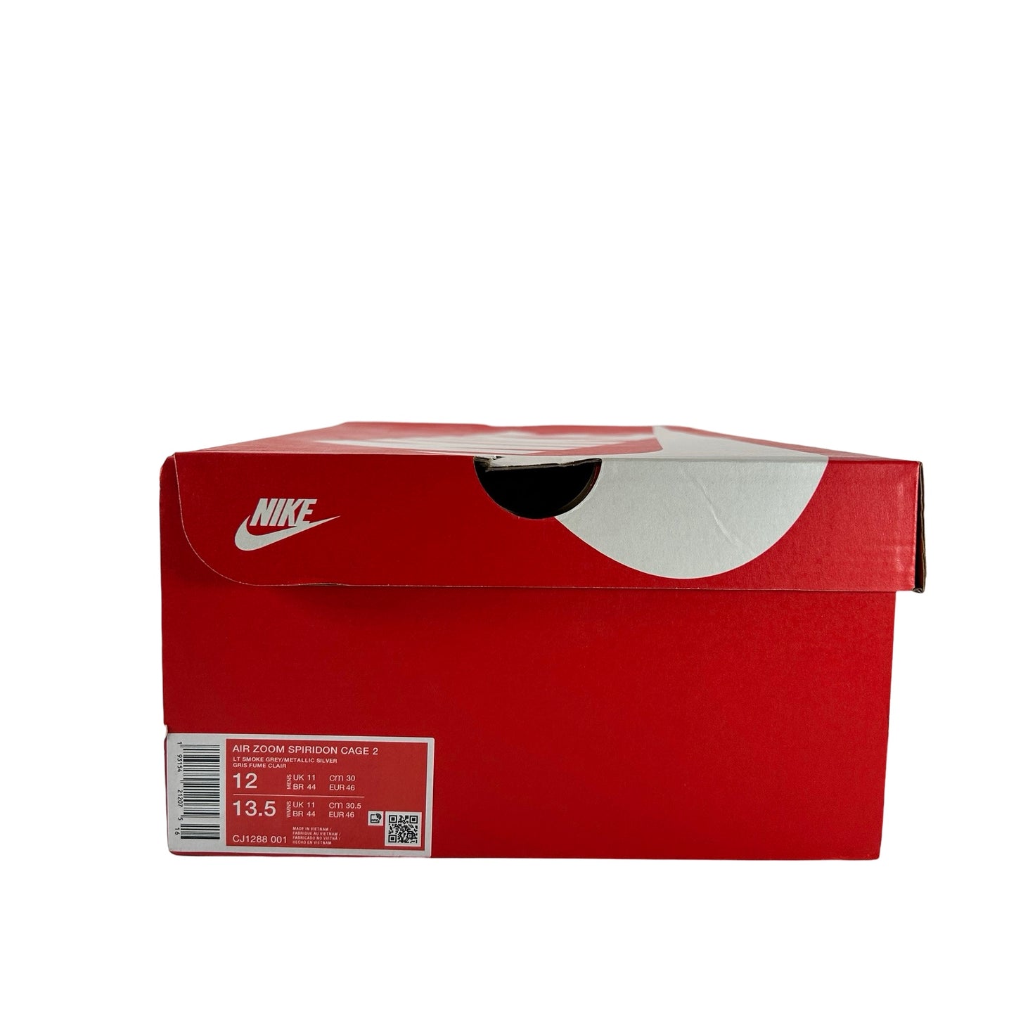 CJ1288 001 Nike Air Zoom Spiridon Cage 2 Metallic Silver [USED] - 12 M (Used)
