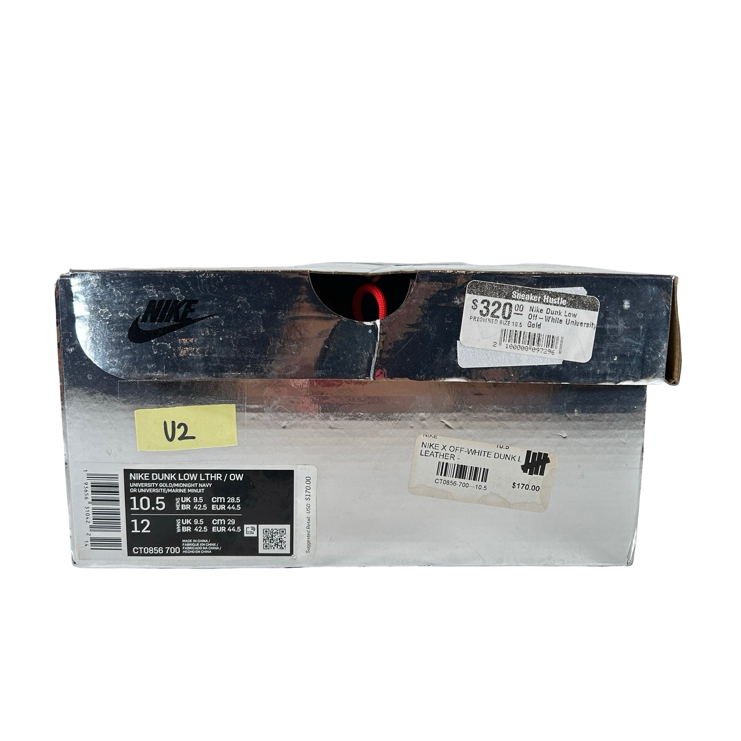 CT0856 700 Dunk Low Off-White University Gold [USED] - 10.5 M (Used2)