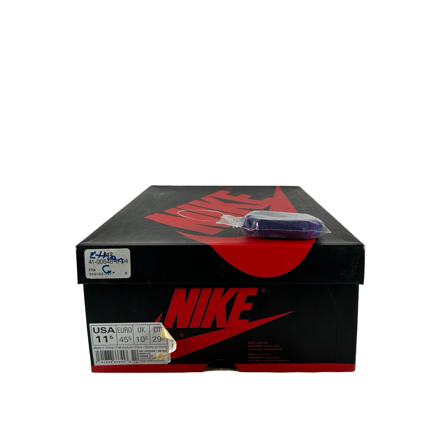 555088 501 Jordan 1 Court Purple [USED] - 11.5 M (Used)