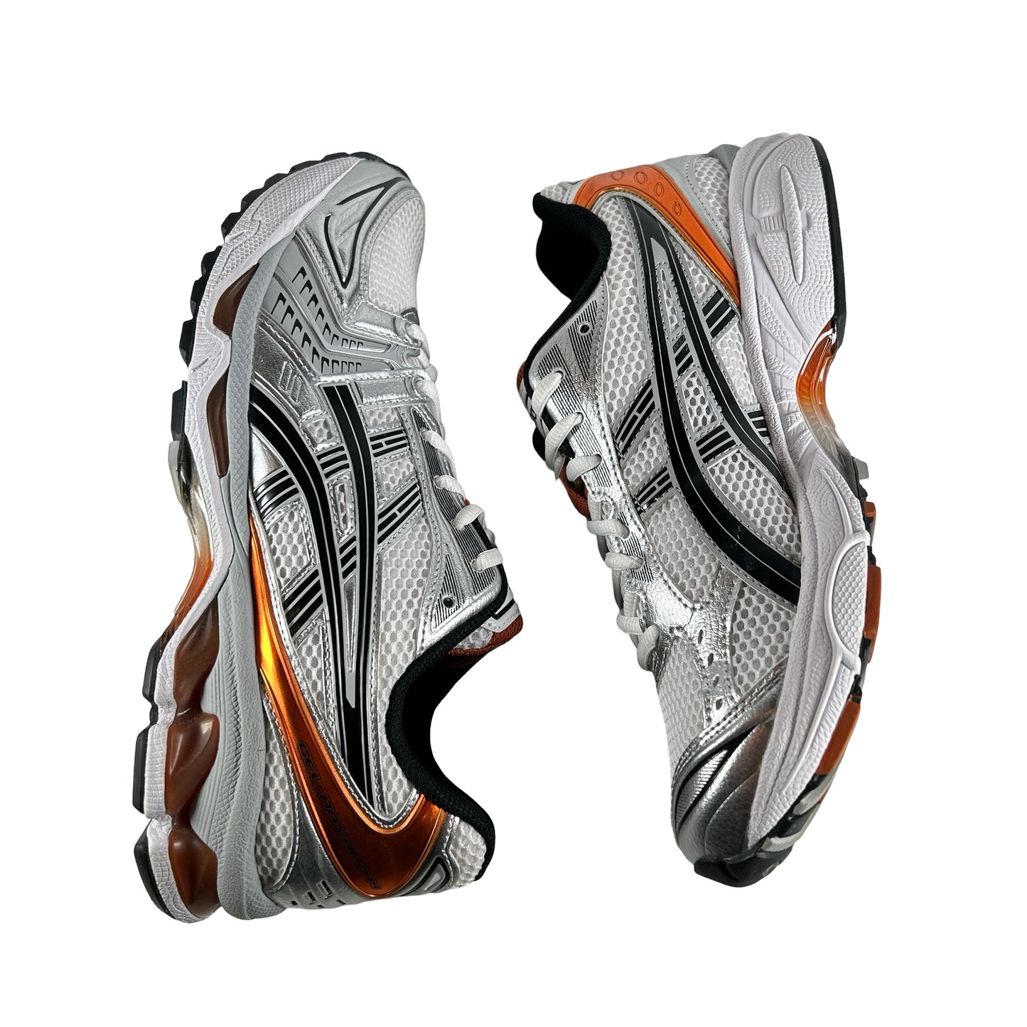 1201A0109 109 ASICS Gel-Kayano 14 White Piquant Orange [USED] - 9 M (Used)
