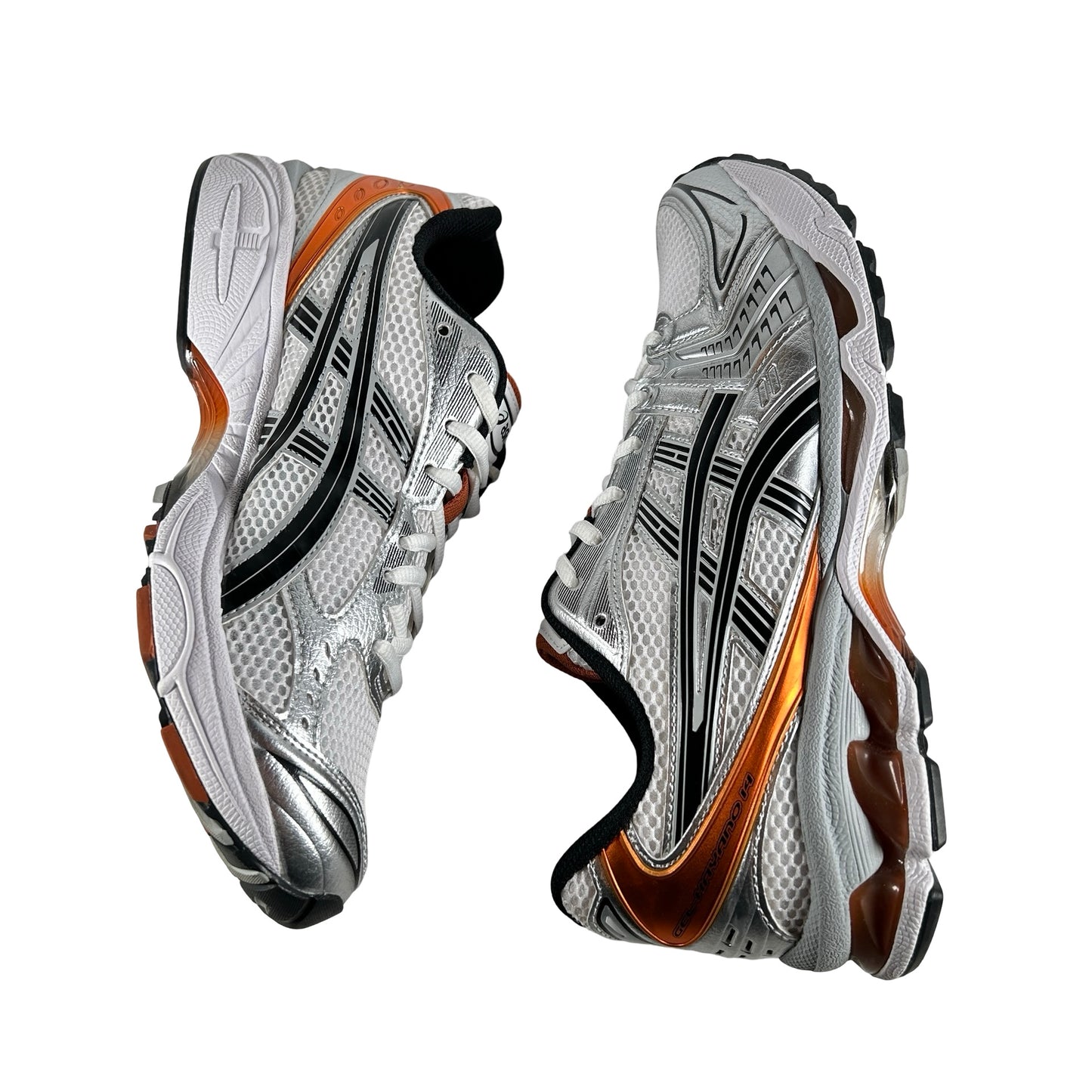 1201A0109 109 ASICS Gel-Kayano 14 White Piquant Orange [USED] - 9 M (Used)