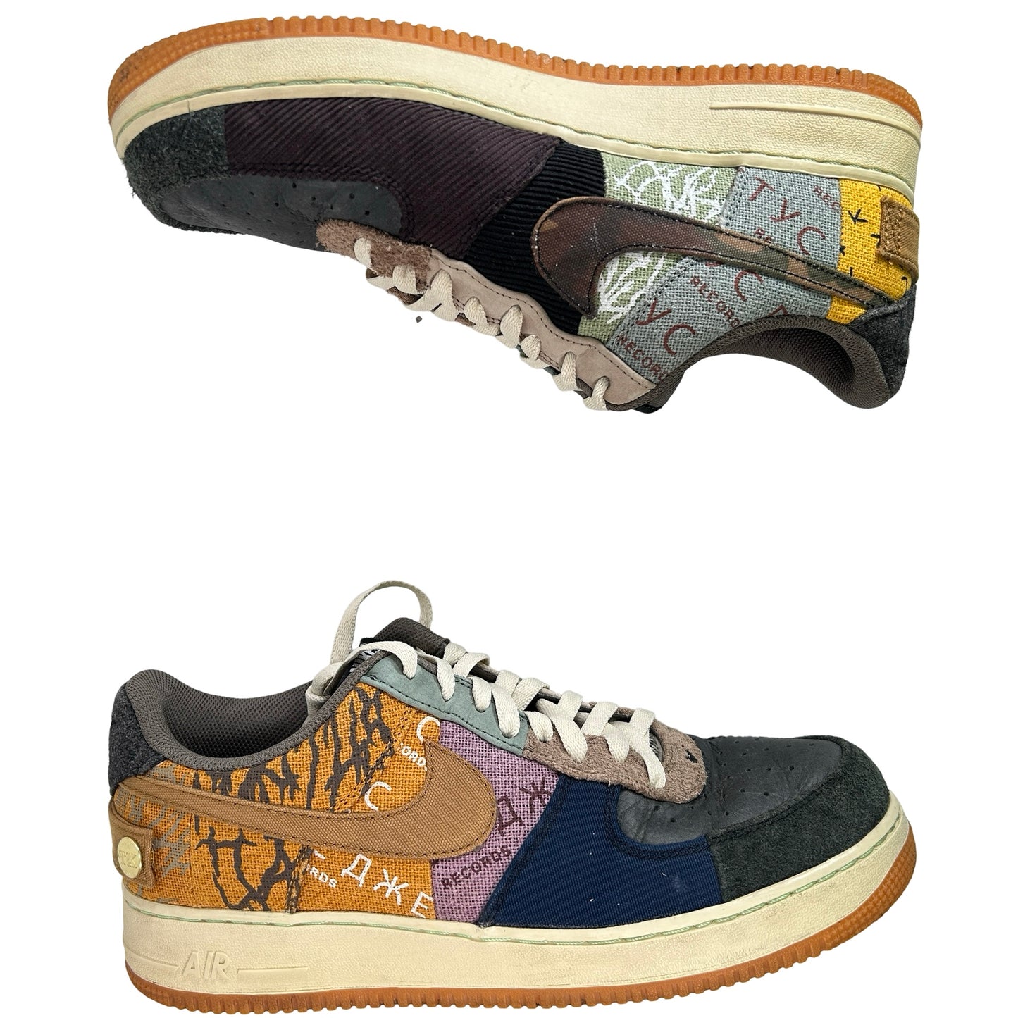 CN2405 900 Nike Air Force 1 Low Travis Scott Cactus Jack [USED] - 11.5 M (Used)