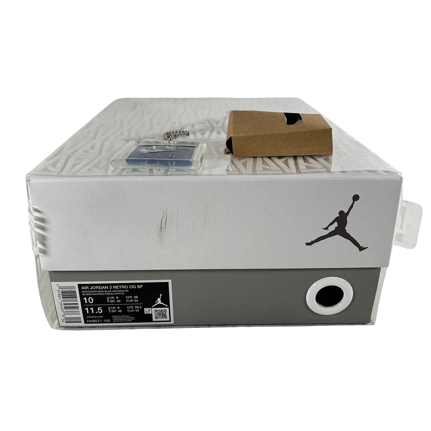 HV8571 100 Jordan 3 Retro OG SP A Ma Maniére Diffused Blue [USED] - 10 M (Used)