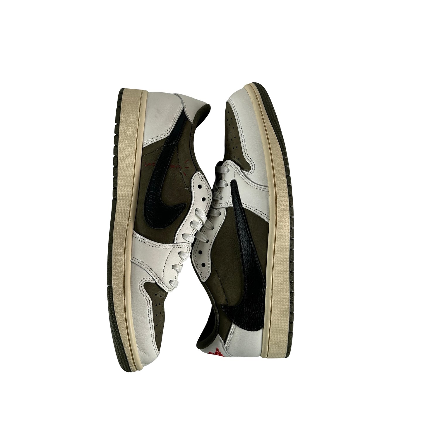 DM7866 200 Jordan 1 Retro Low OG SP Travis Scott Medium Olive [USED] - 9.5 M (Used2) (No Box2)