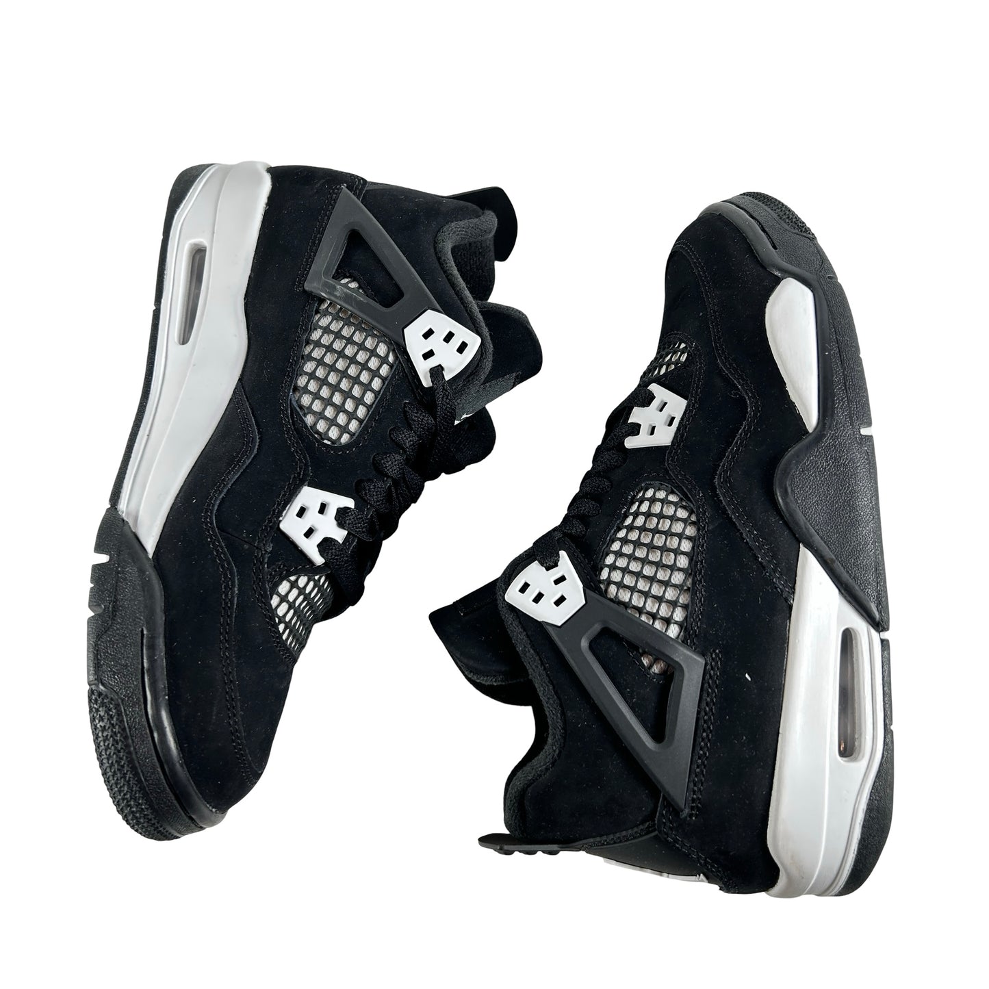 FQ8213 001 Jordan 4 Retro White Thunder (GS) [USED] - 5.5 Y (Used)