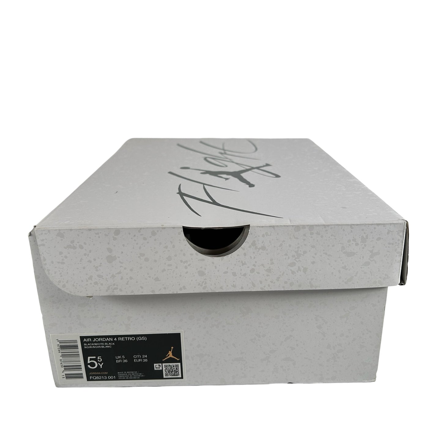 FQ8213 001 Jordan 4 Retro White Thunder (GS) [USED] - 5.5 Y (Used)