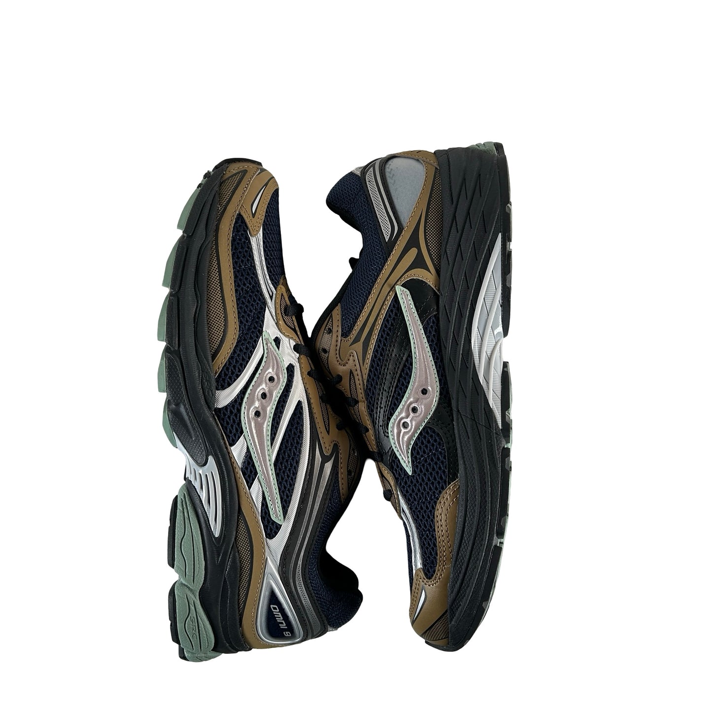 S70832 9 Saucony ProGrid Omni 9 Tomorrow, Meet Yesterday Pack Brown Navy [USED] - 11.5 M (VNDS)