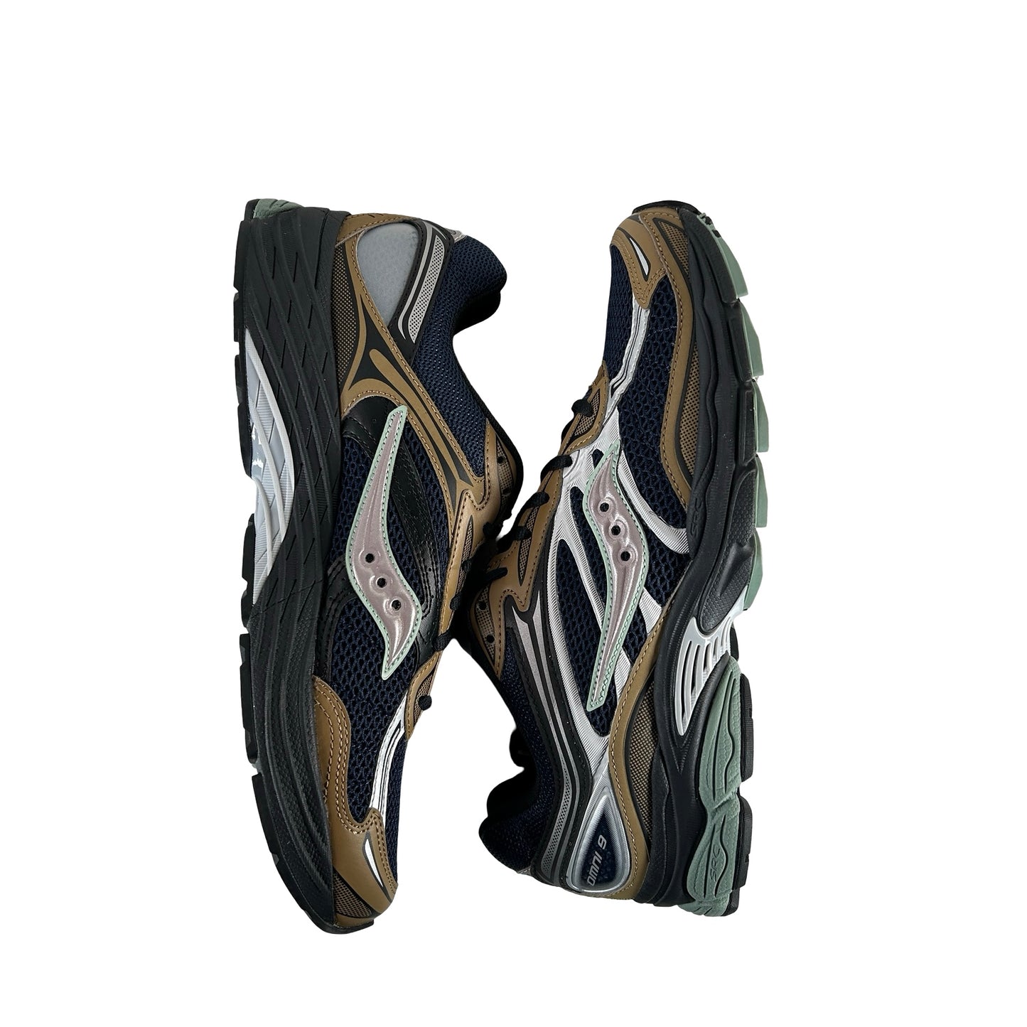 S70832 9 Saucony ProGrid Omni 9 Tomorrow, Meet Yesterday Pack Brown Navy [USED] - 11.5 M (VNDS)