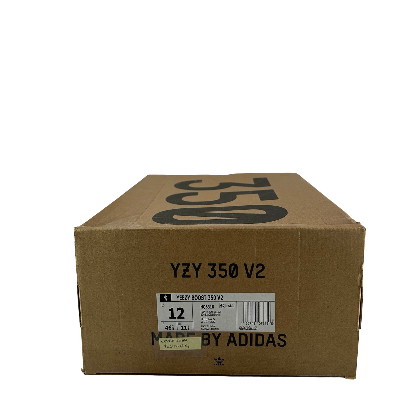 HQ6316 adidas Yeezy Boost 350 V2 Bone [CONDITIONAL] - 12 M (Yellowing)