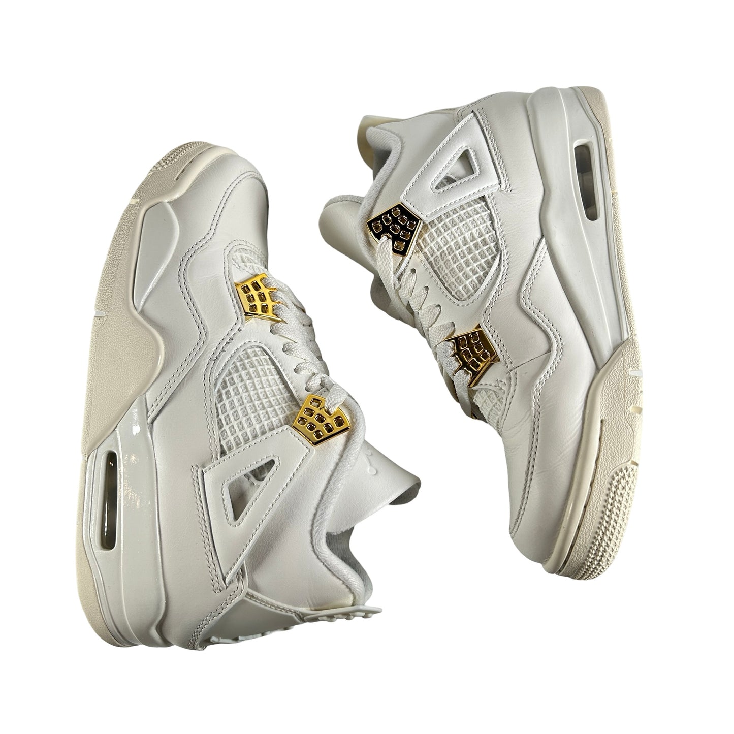 AQ9129 170 Jordan 4 Retro Metallic Gold (W) [USED] - 7 W (Used)