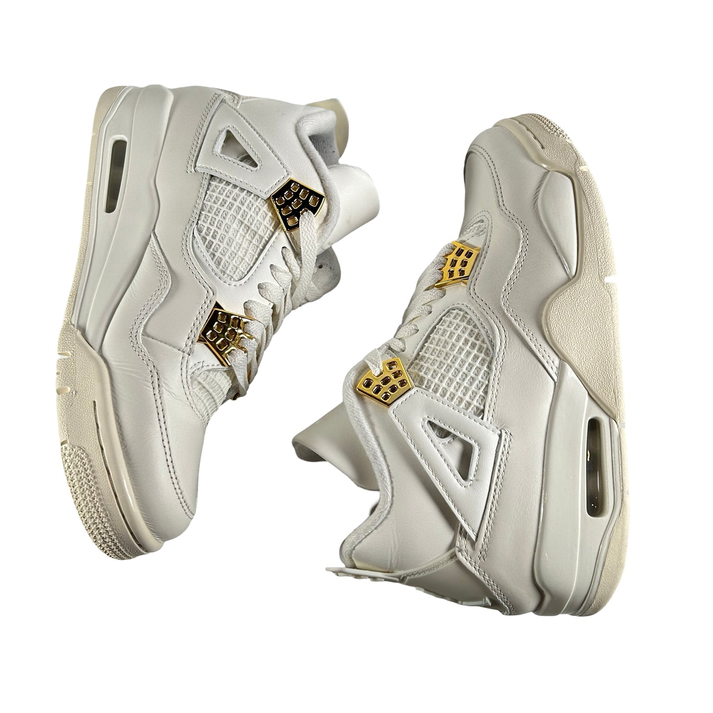 AQ9129 170 Jordan 4 Retro Metallic Gold (W) [USED] - 7 W (Used)