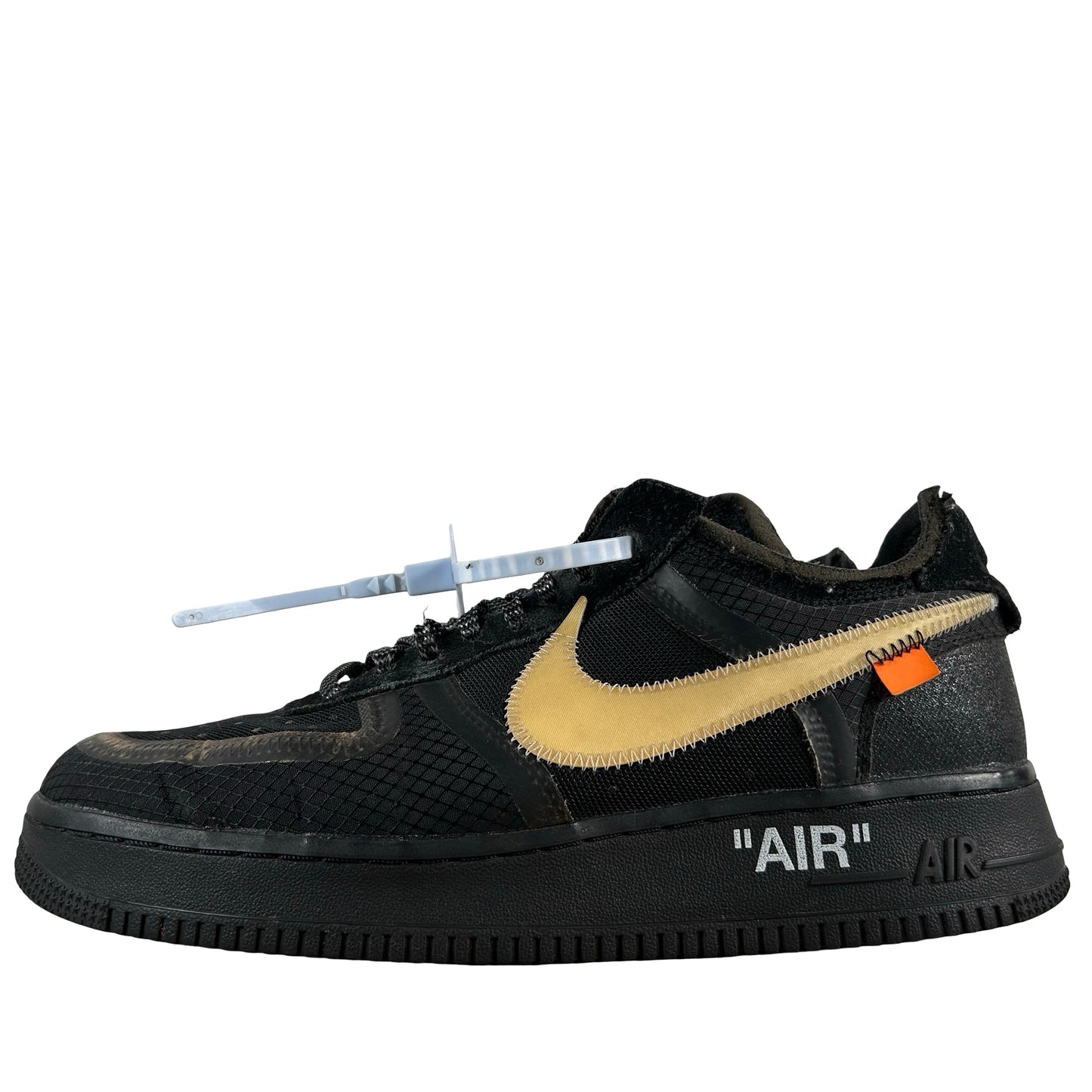 AO4606 001 Nike Air Force 1 Low Off-White Black White [USED] - 8 M (Used)