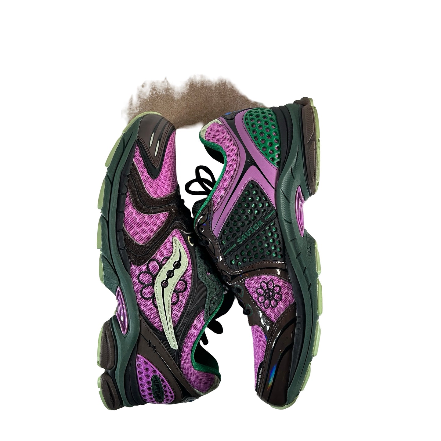 S70966 3 Saucony ProGrid Triumph 4 Jae Tips Flowers Grow Uptown Perilla [USED] - 11.5 M (Used)