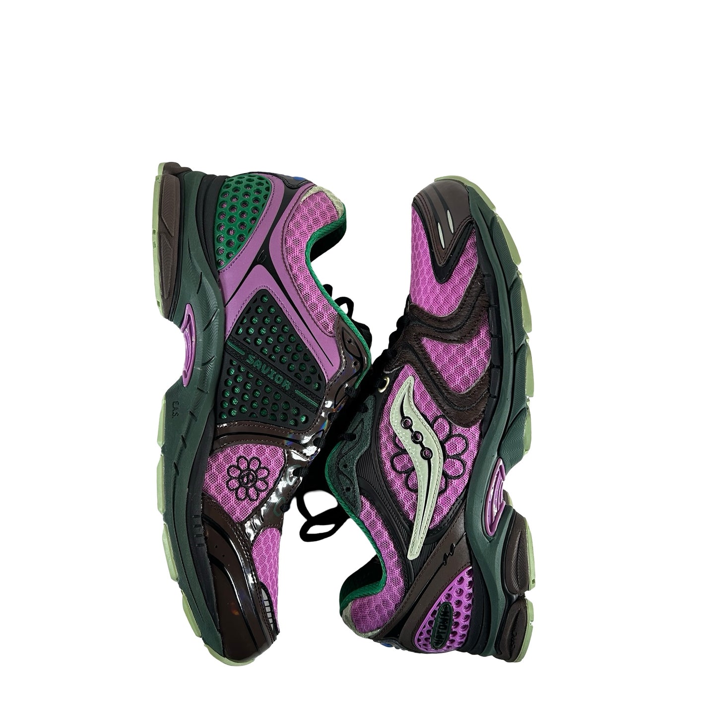 S70966 3 Saucony ProGrid Triumph 4 Jae Tips Flowers Grow Uptown Perilla [USED] - 11.5 M (Used)