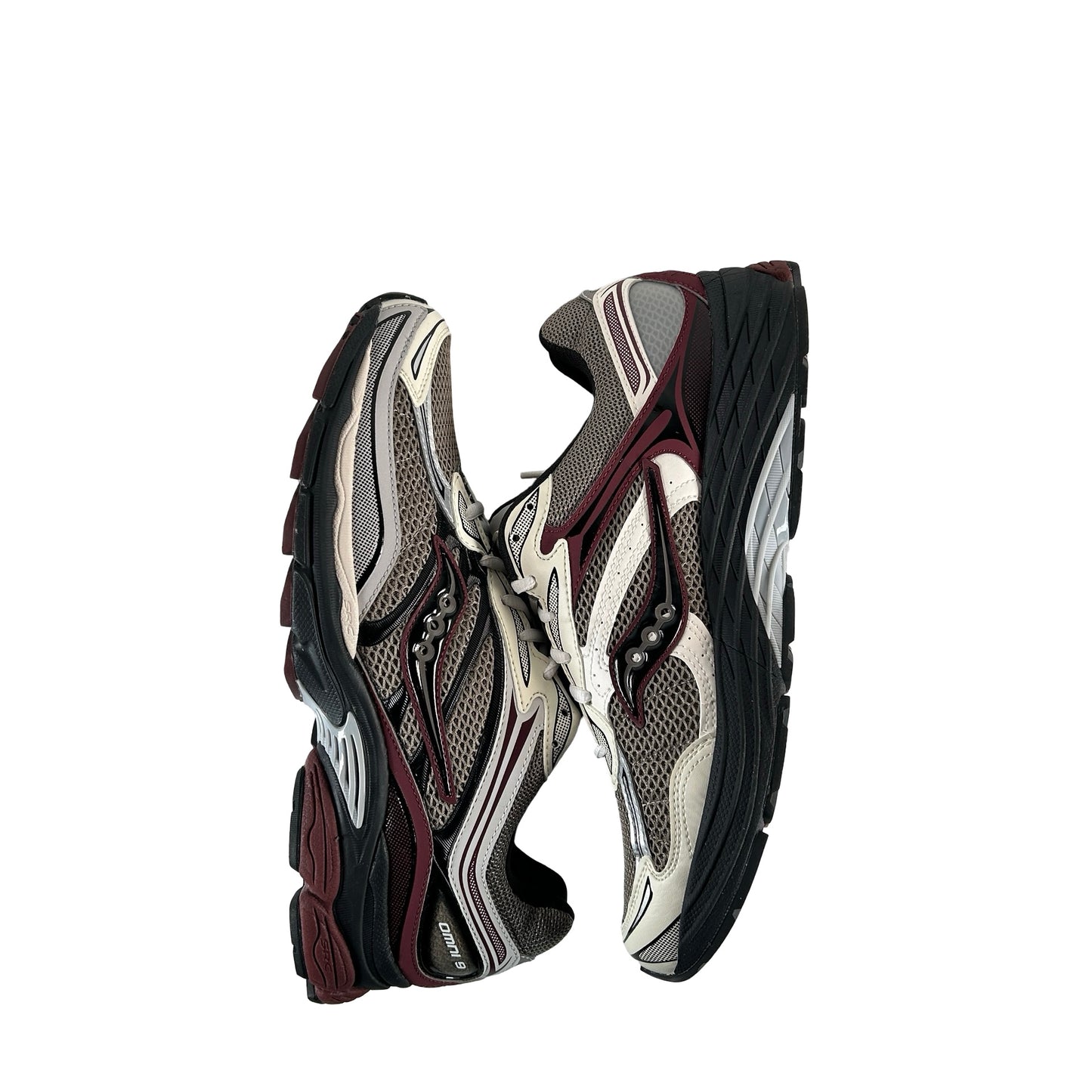 S70832 8 Saucony ProGrid Omni 9 Tomorrow, Meet Yesterday Pack Tan Maroon [USED] - 11.5 M (VNDS)