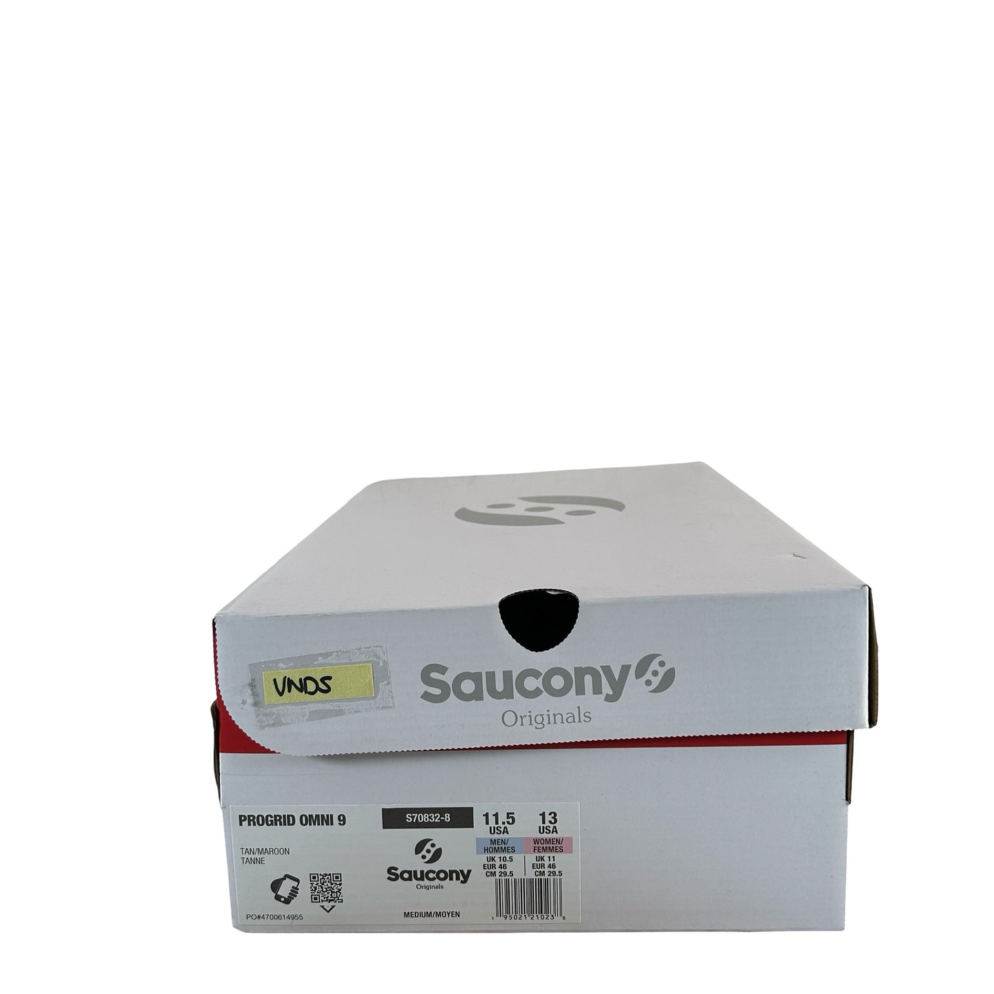 S70832 8 Saucony ProGrid Omni 9 Tomorrow, Meet Yesterday Pack Tan Maroon [USED] - 11.5 M (VNDS)