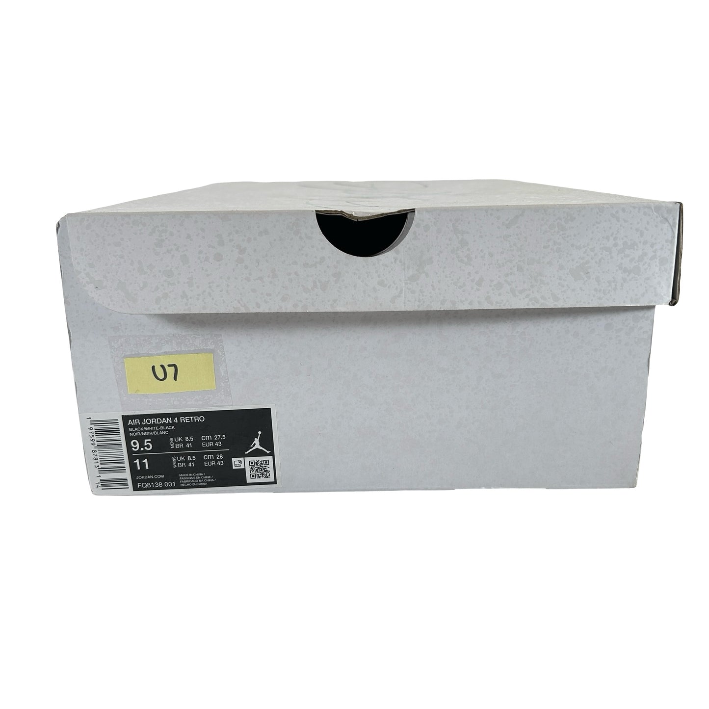 FQ8138 001  Jordan 4 Retro White Thunder [USED] - 9.5 M (Used7)