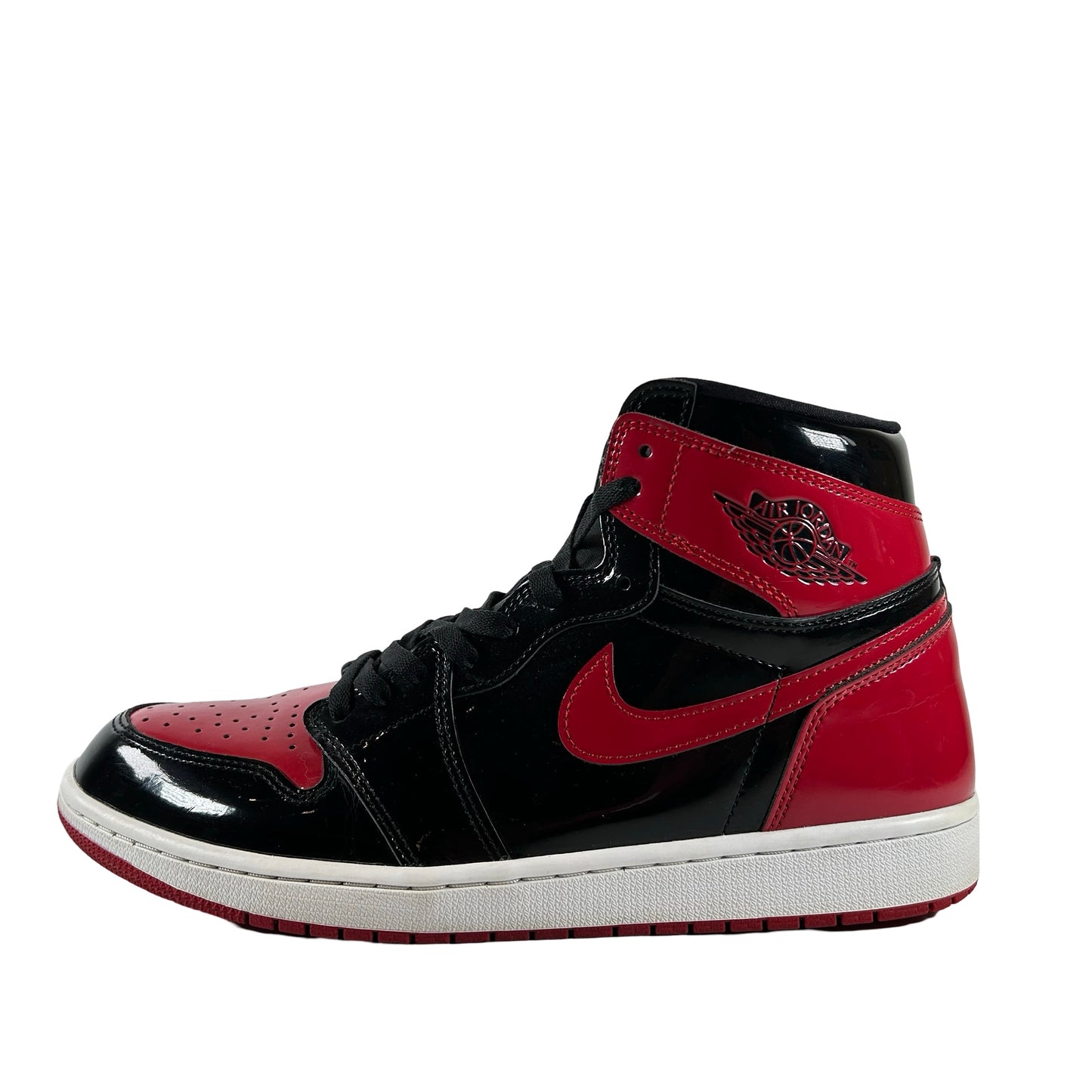 555088 063 Jordan 1 Retro High OG Patent Bred [USED] - 12 M (Used3)