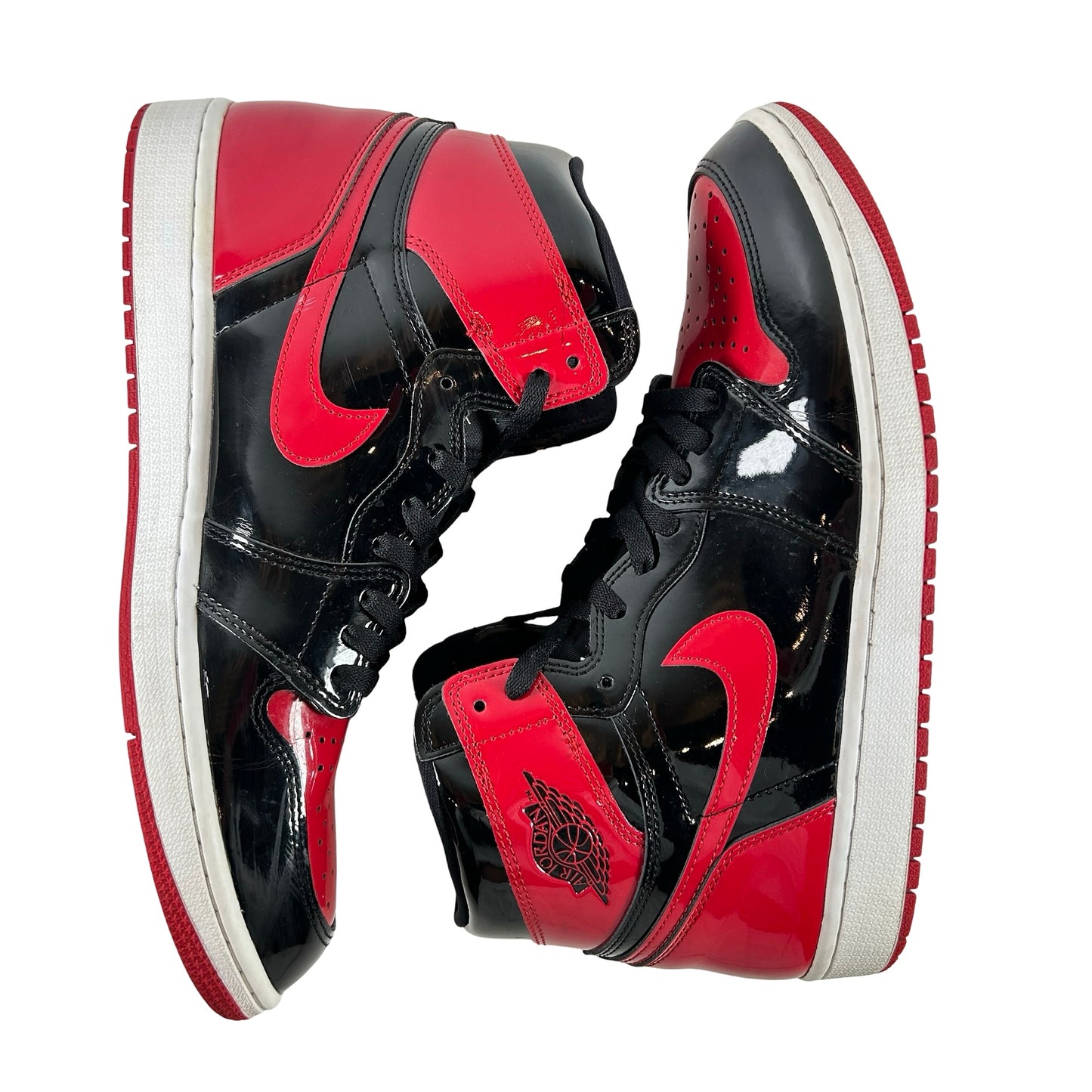 555088 063 Jordan 1 Retro High OG Patent Bred [USED] - 12 M (Used3)