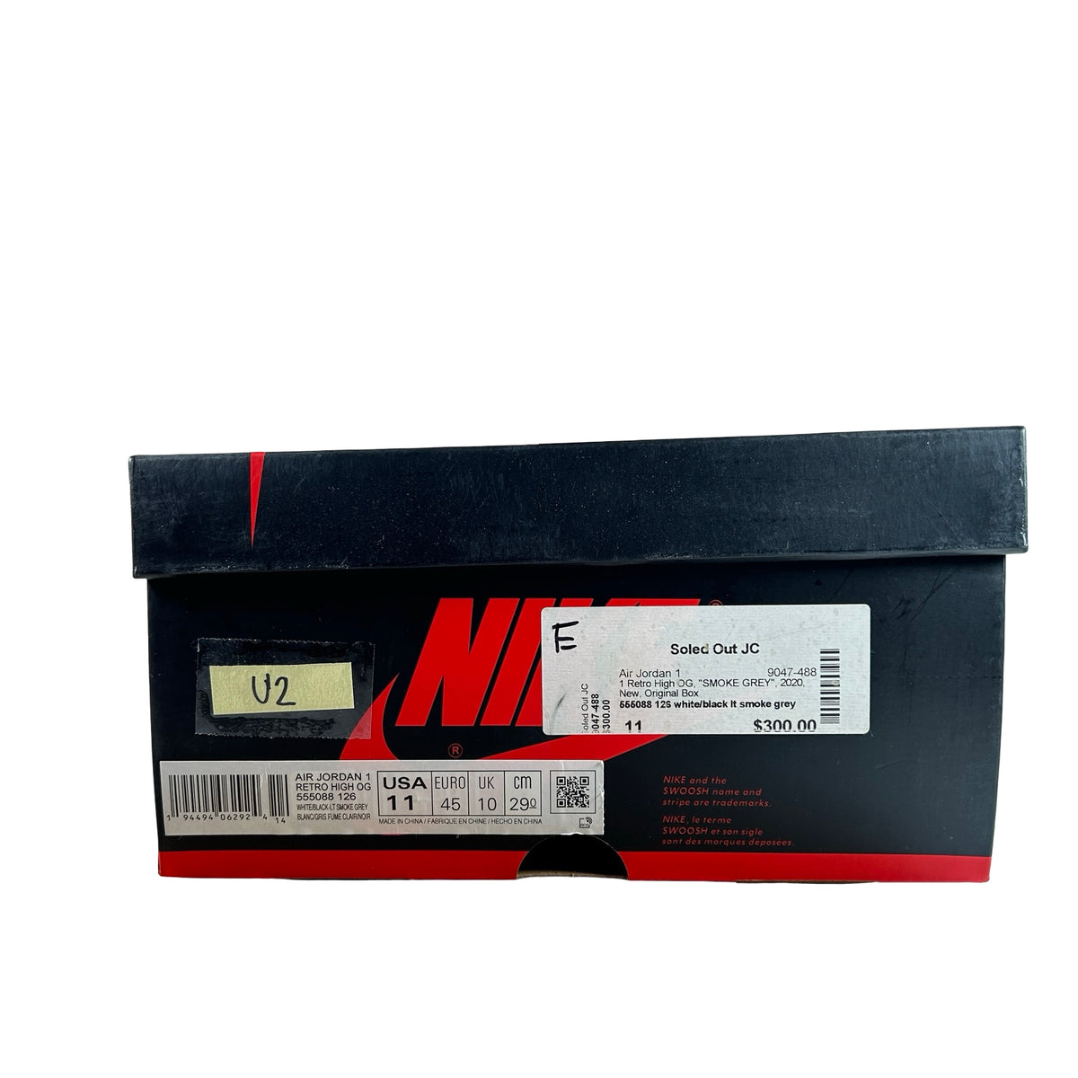 555088 126 Jordan 1 Retro High Smoke Grey [USED] - 11 M (Used2)