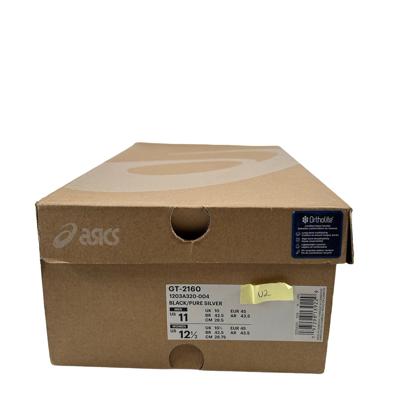 1203A320 004 ASICS GT-2160 Black Pure Silver Bright Blue [USED] - 11 M (Used2)