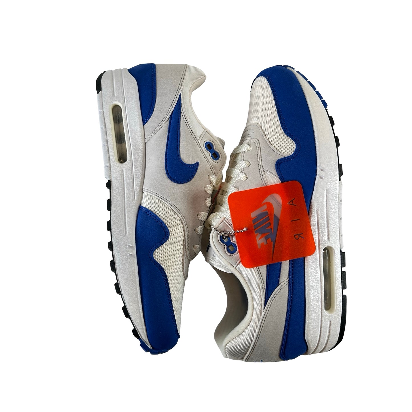 908375 102 Nike Air Max 1 Anniversary Royal (2017 Restock) [CONDITIONAL] - 9 M (Yellowing)