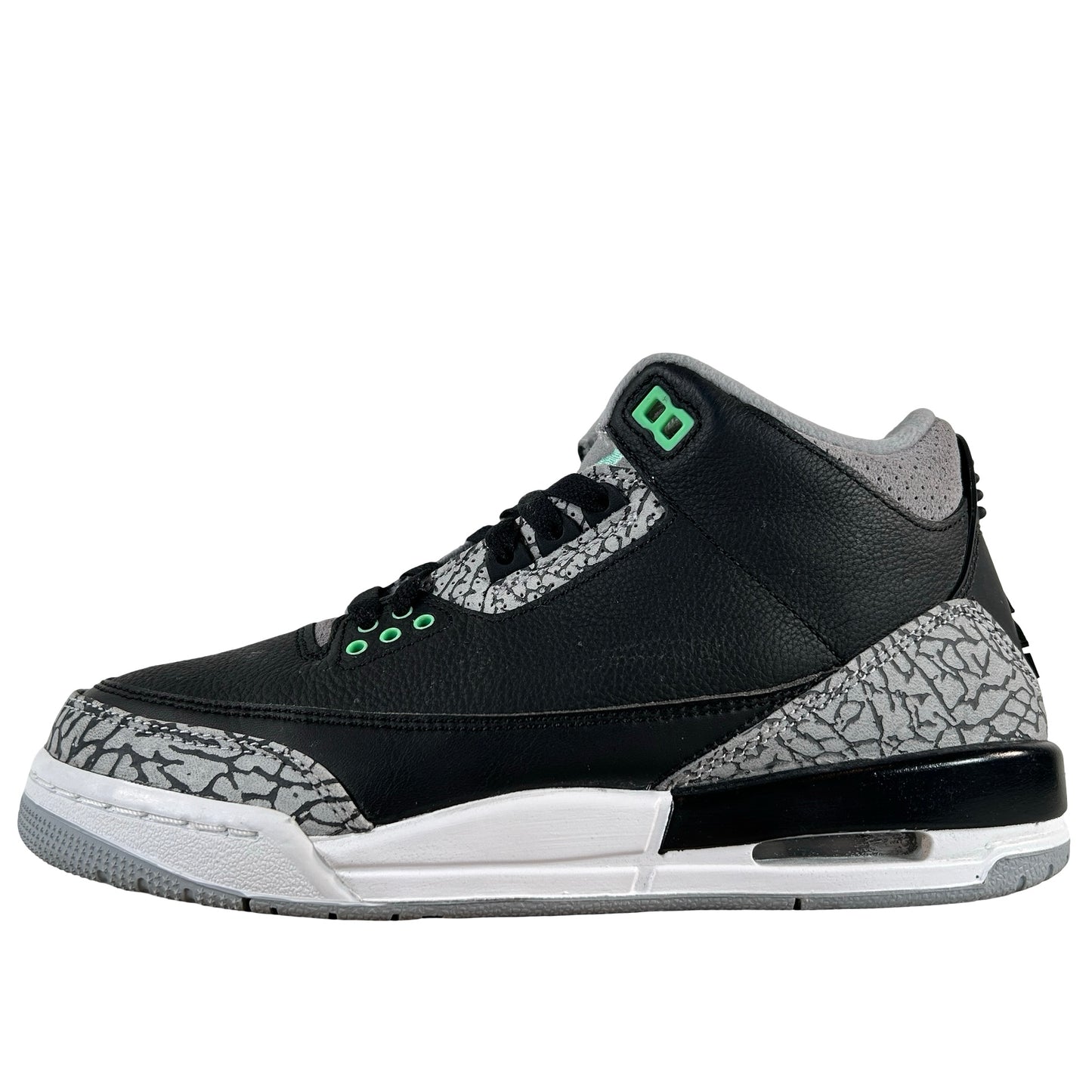 DM0967 031 Jordan 3 Retro Green Glow (GS) [USED] - 6.5 Y (Used)