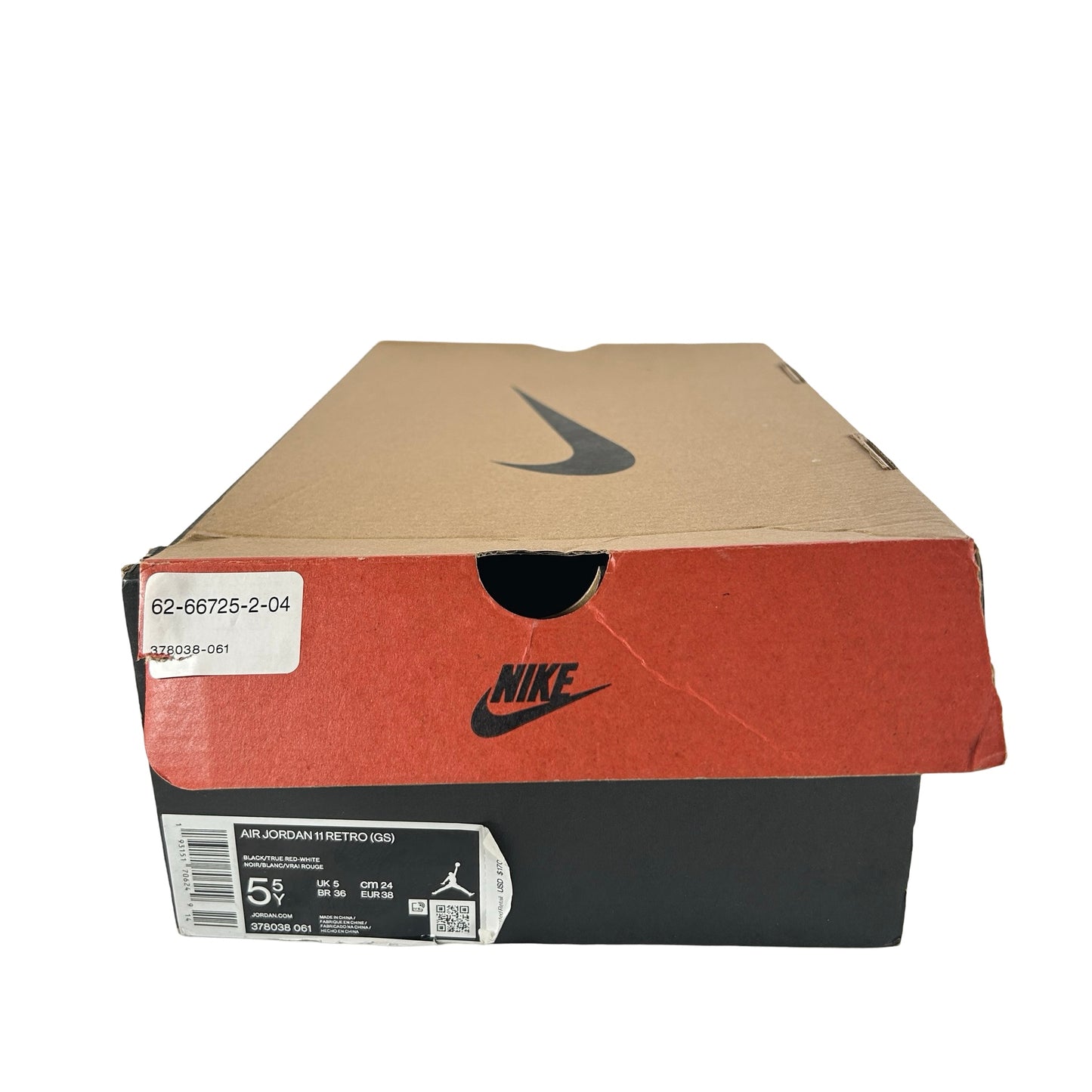 378038 061 Jordan 11 Retro Playoffs Bred (2019) (GS) [USED] - 5.5 Y (Used)