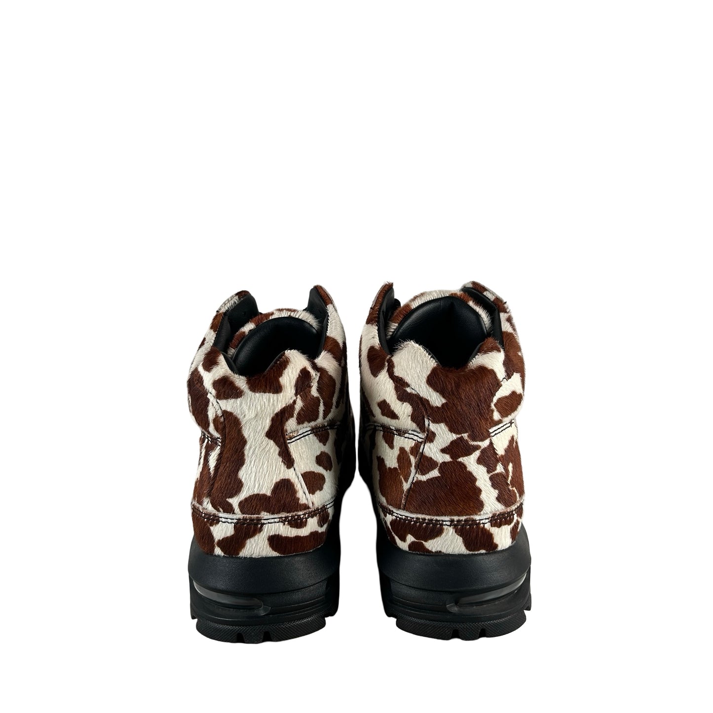 IO4635 100 Nike Air Max Goadome Sail Cacao Wow Cow Print Pony Hair [USED] - 11.5 M (Used)