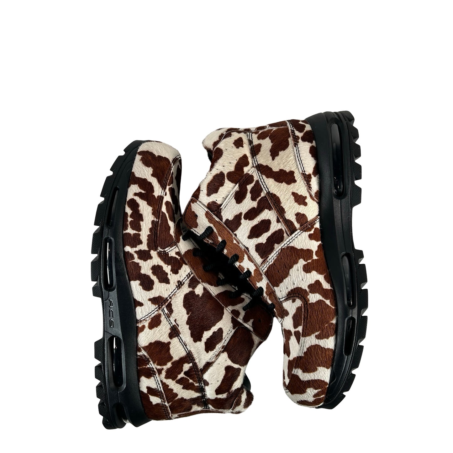 IO4635 100 Nike Air Max Goadome Sail Cacao Wow Cow Print Pony Hair [USED] - 11.5 M (Used)