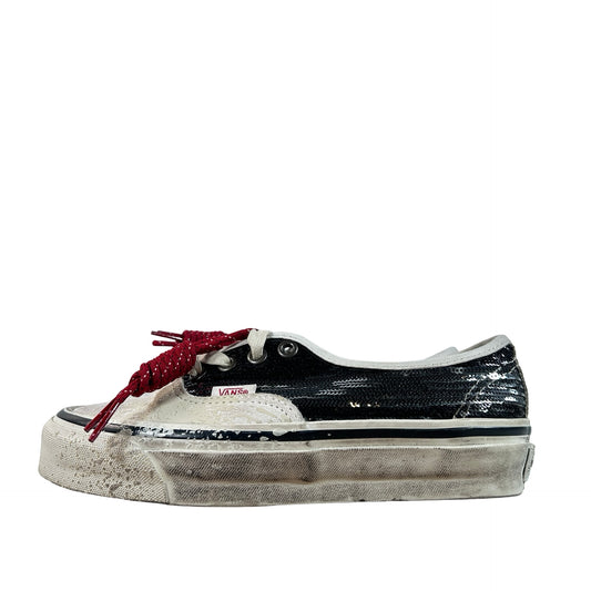 VN000DB8MCG Vans Premium Authentic La Habana Black White [USED] - 3.5 M (Used)